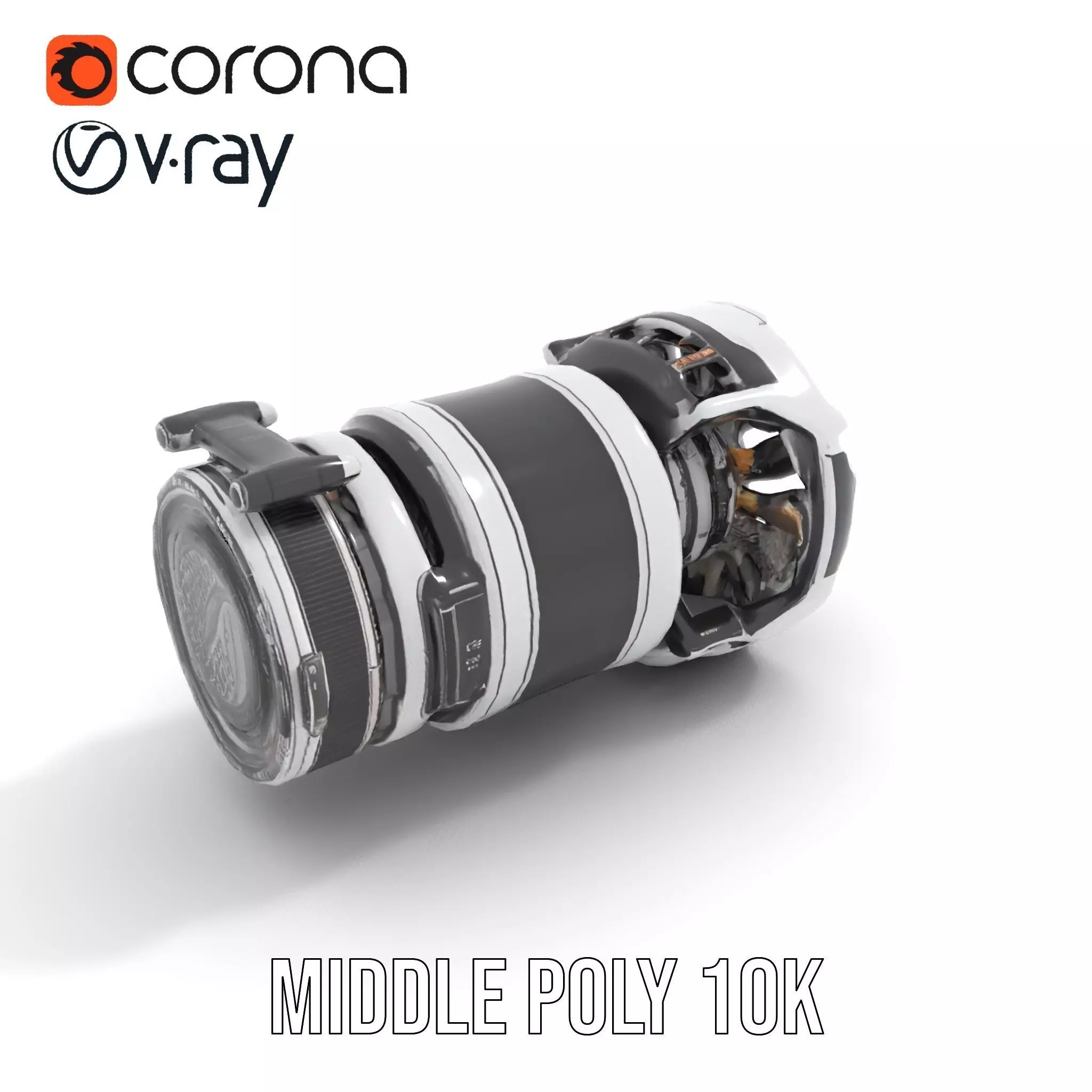 Futuristic Jet Engine Model Pack Low-poly 3D model_6