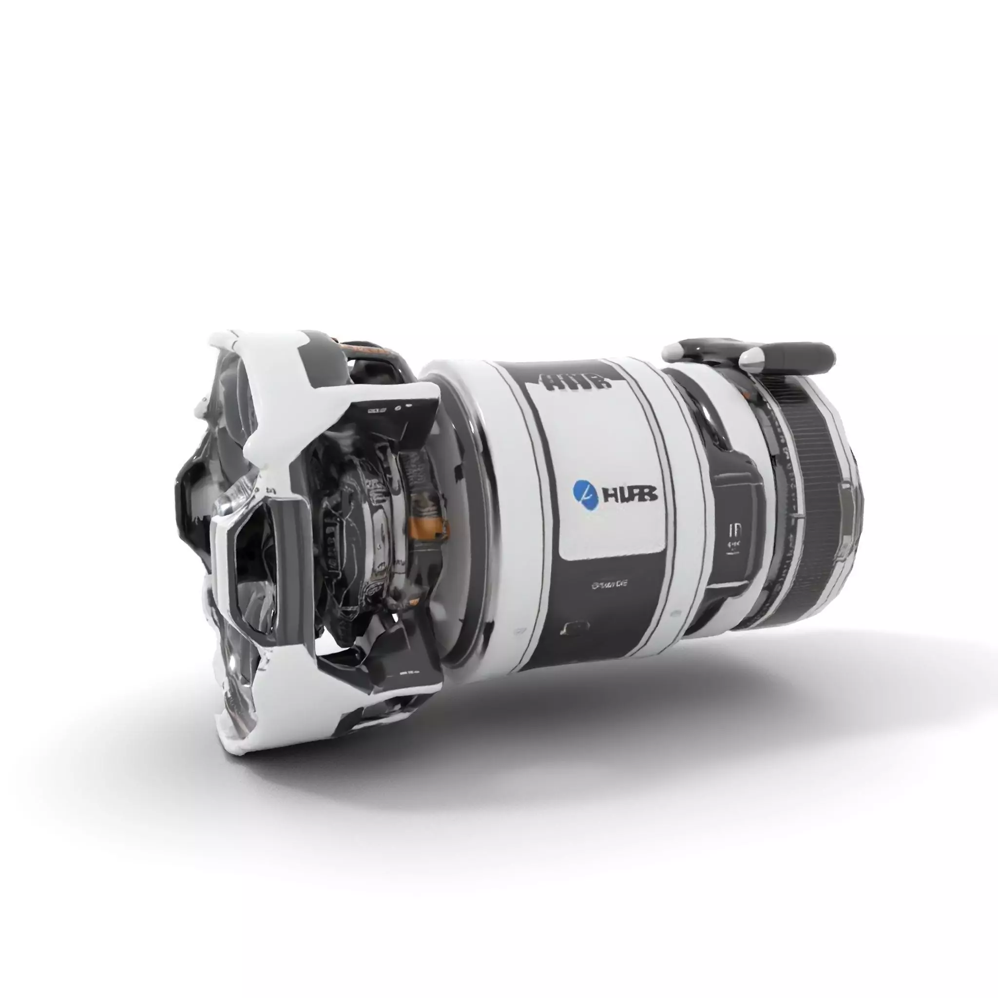 Futuristic Jet Engine Model Pack Low-poly 3D model_10