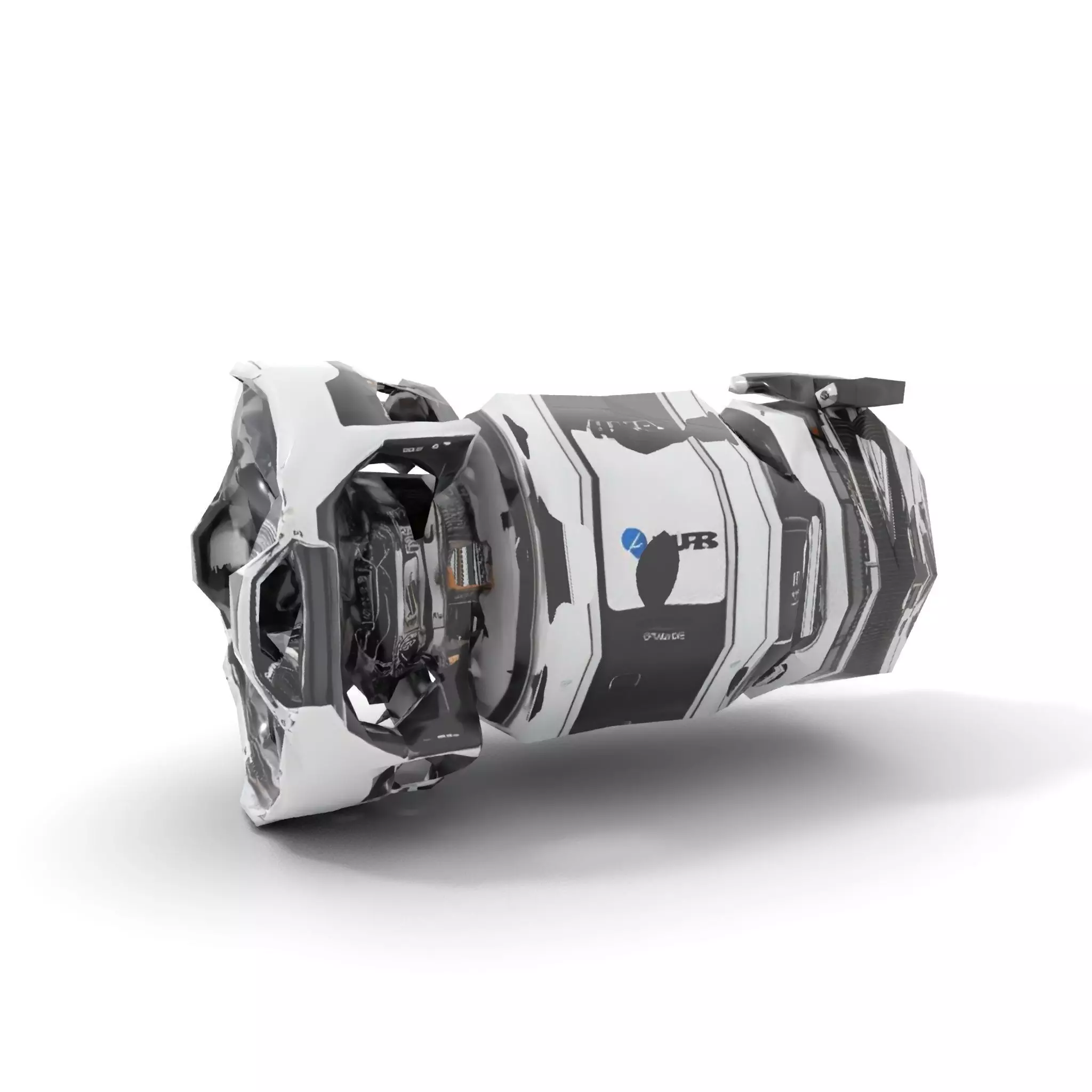 Futuristic Jet Engine Model Pack Low-poly 3D model_8