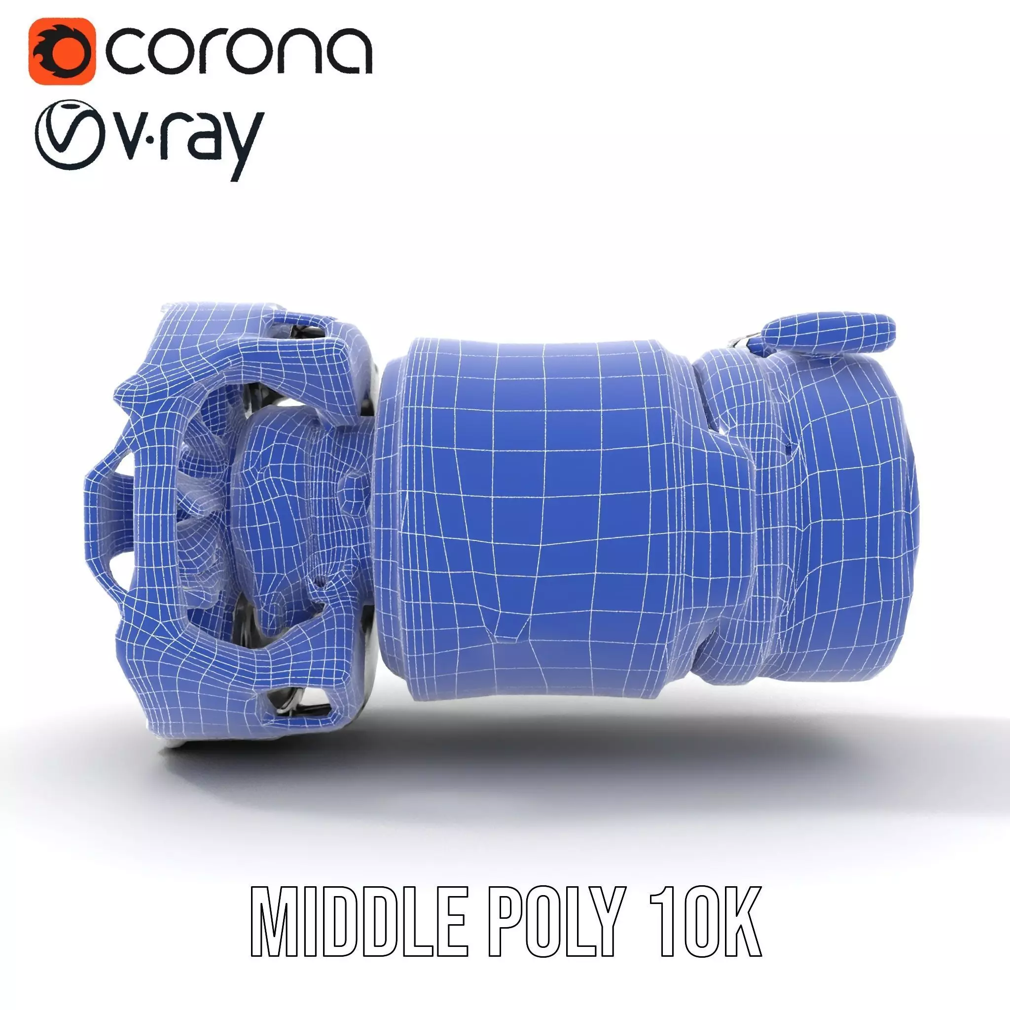 Futuristic Jet Engine Model Pack Low-poly 3D model_13