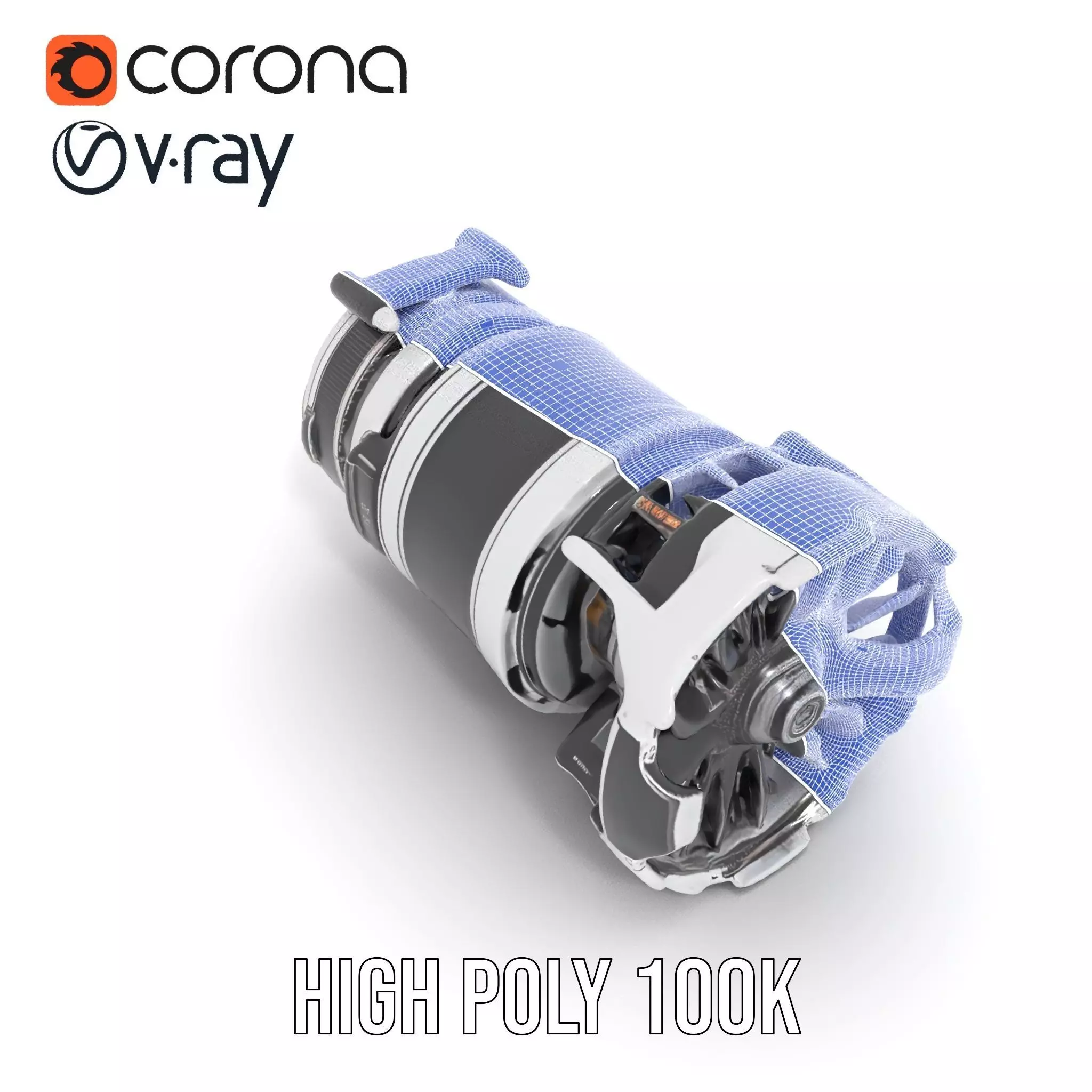 Futuristic Jet Engine Model Pack Low-poly 3D model_34