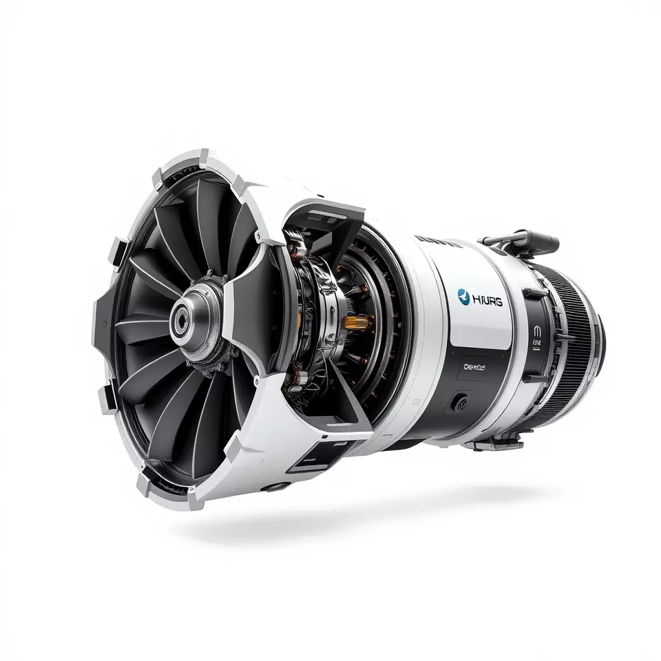 Futuristic Jet Engine Model Pack Low-poly 3D model_3