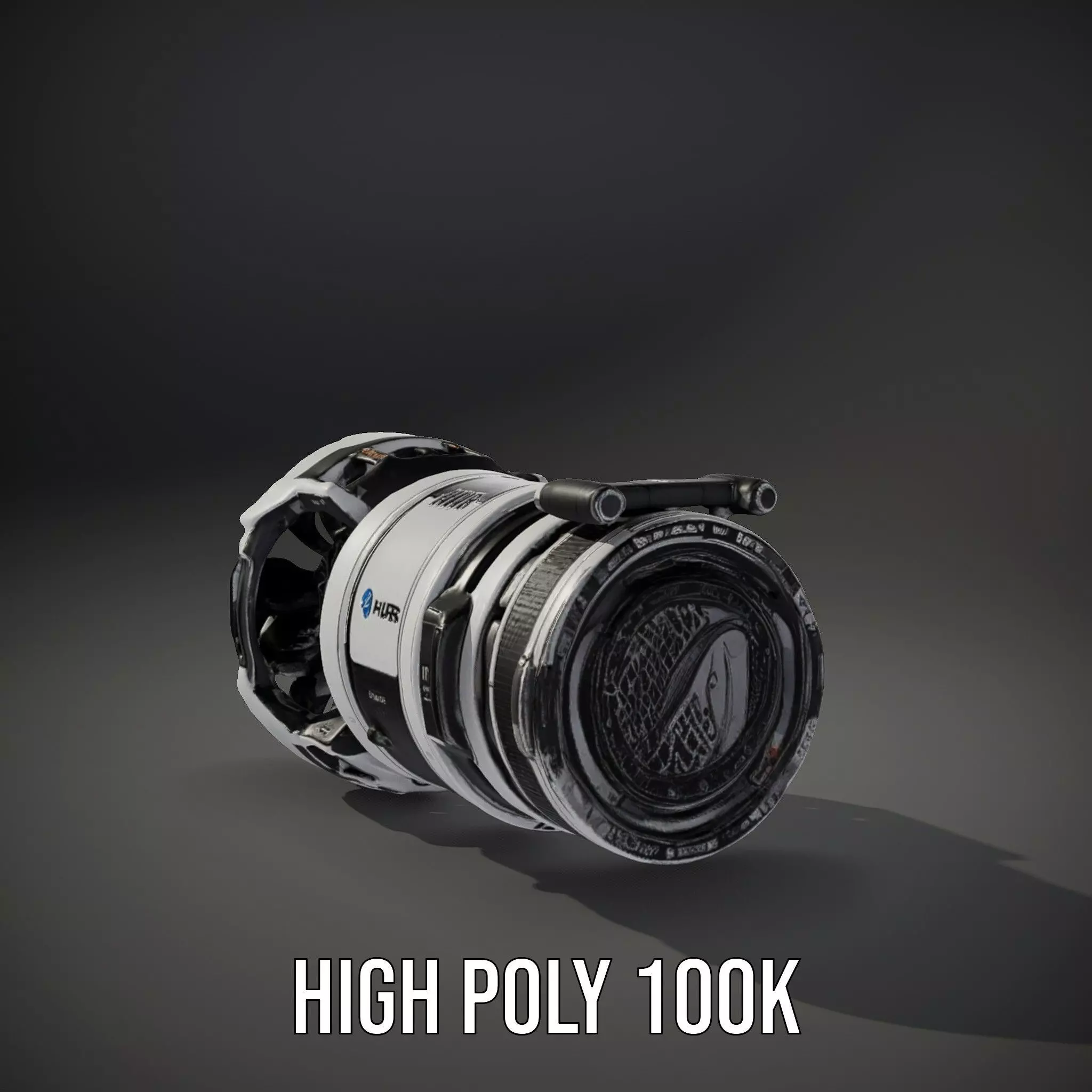 Futuristic Jet Engine Model Pack Low-poly 3D model_29