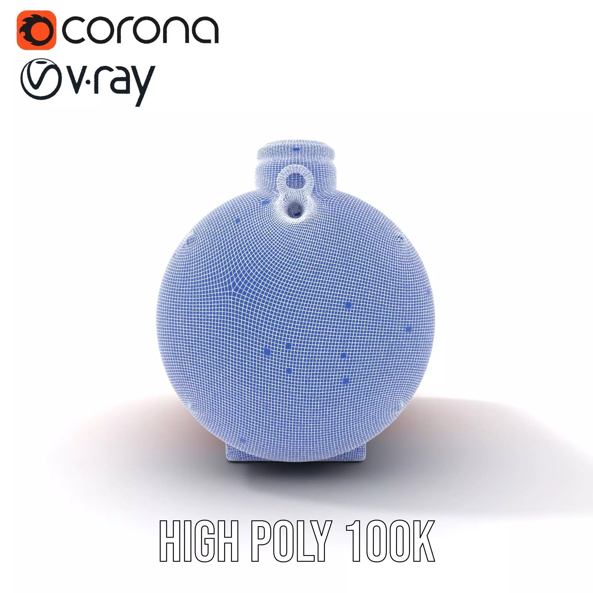 Red Cylindrical Pressure Tank Model Pack Low-poly 3D model_35