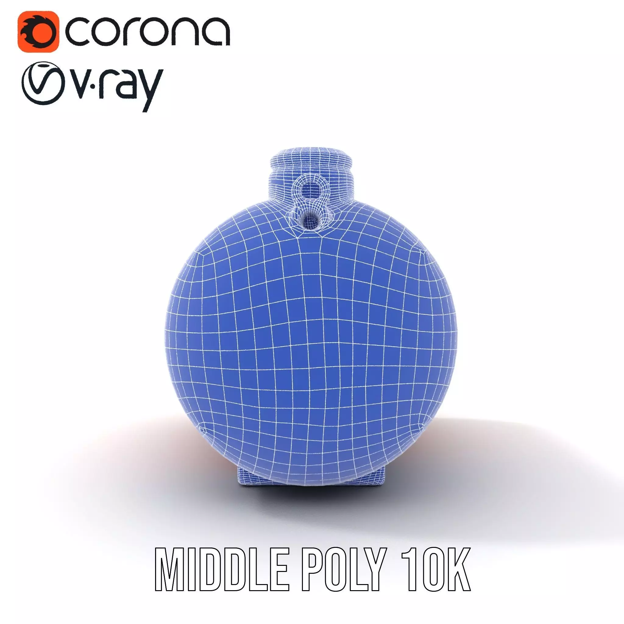 Red Cylindrical Pressure Tank Model Pack Low-poly 3D model_27