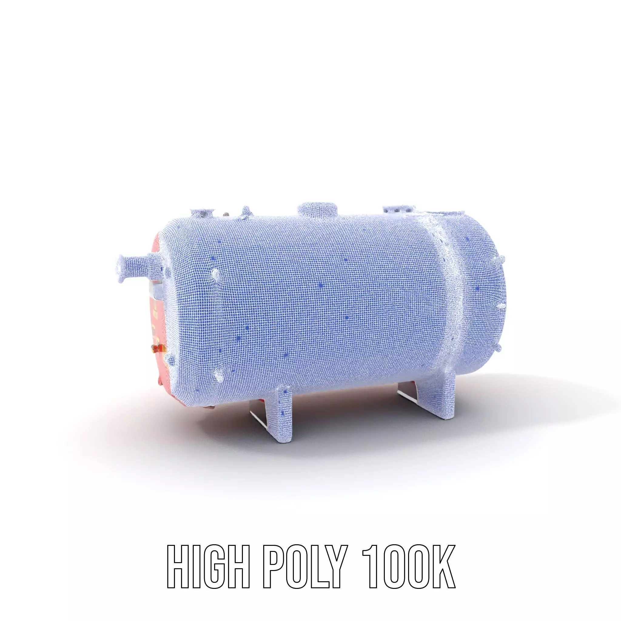 Industrial Hazard Tank model pack with warning signs Low-poly 3D model_4
