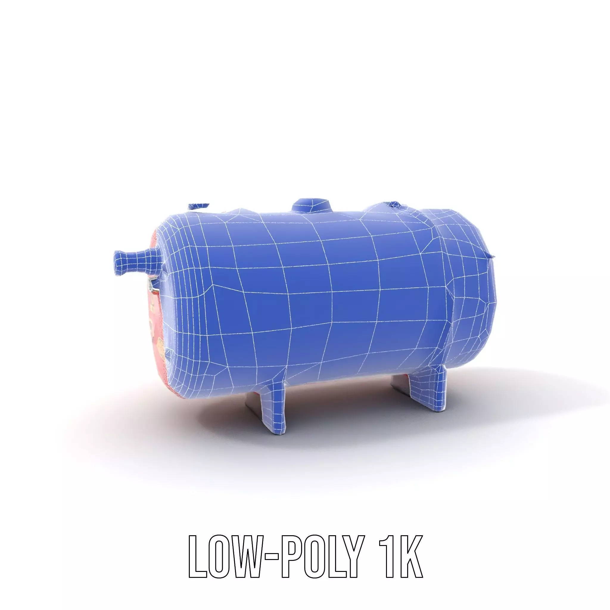 Industrial Hazard Tank model pack with warning signs Low-poly 3D model_22