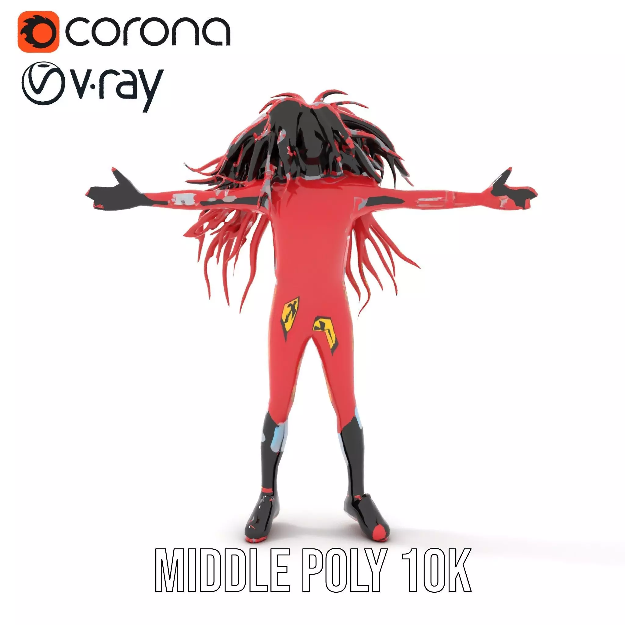 Industrial Hazard Tank model pack with warning signs Low-poly 3D model_5