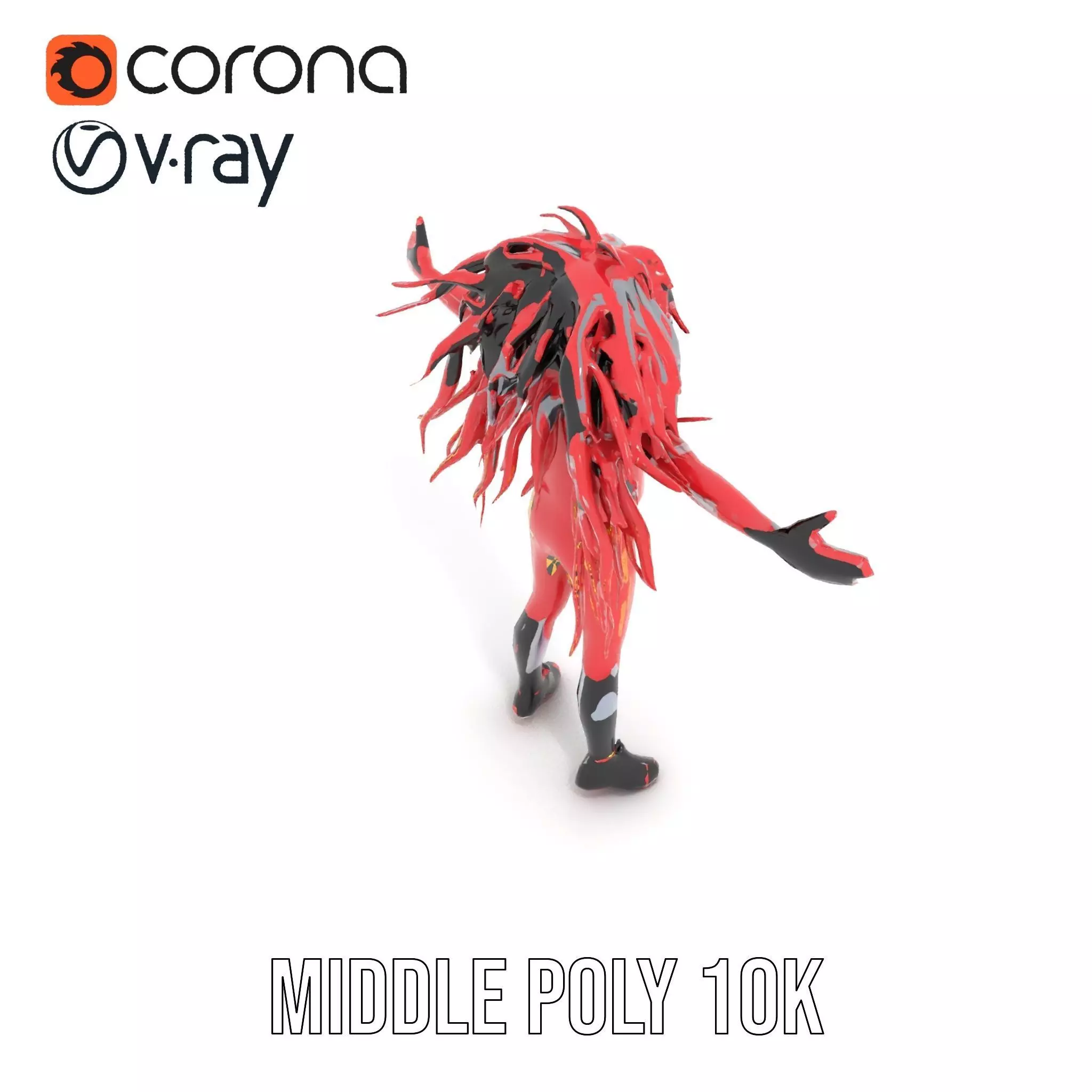 Industrial Hazard Tank model pack with warning signs Low-poly 3D model_18