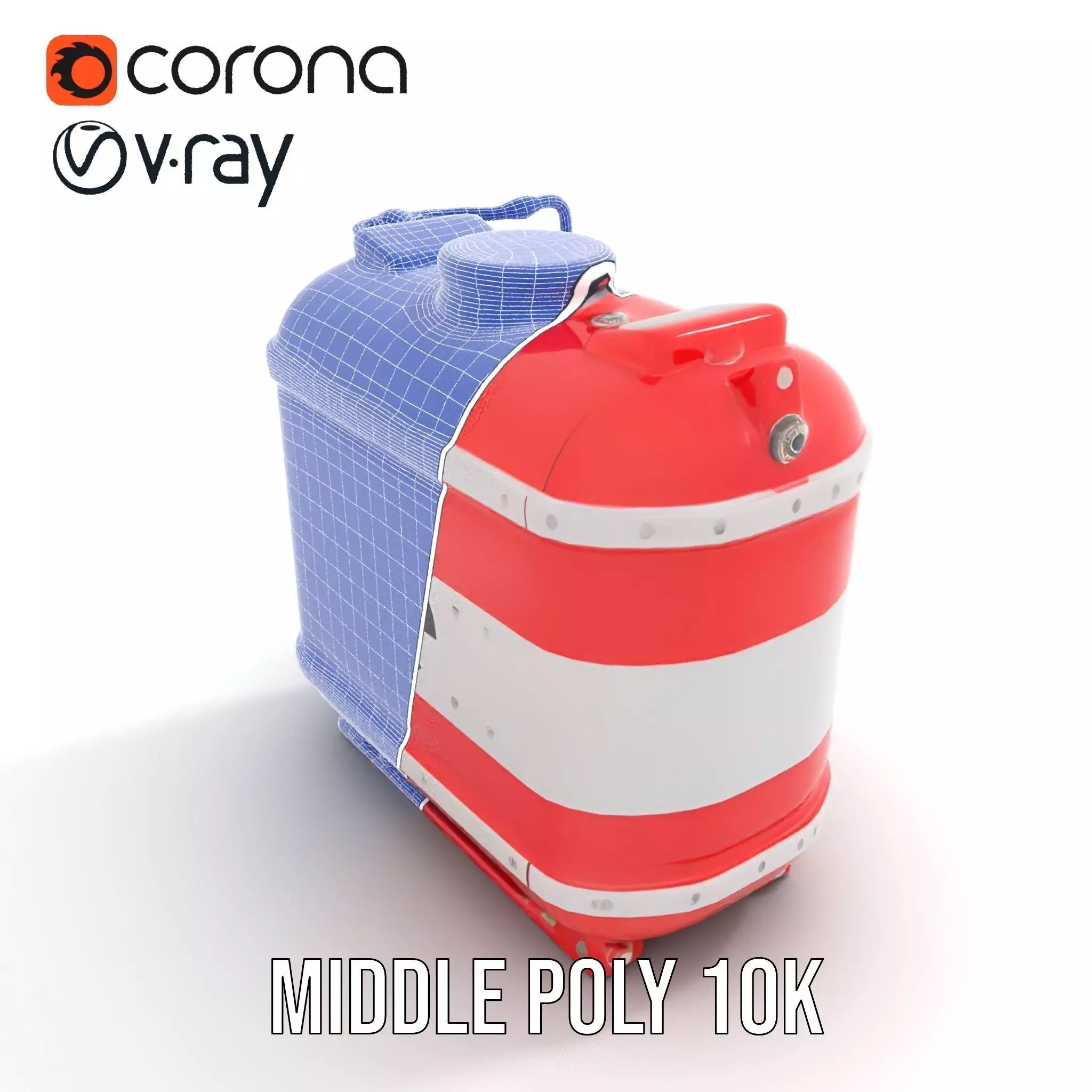 Hazardous Material Tank Model Pack Low-poly 3D model_30