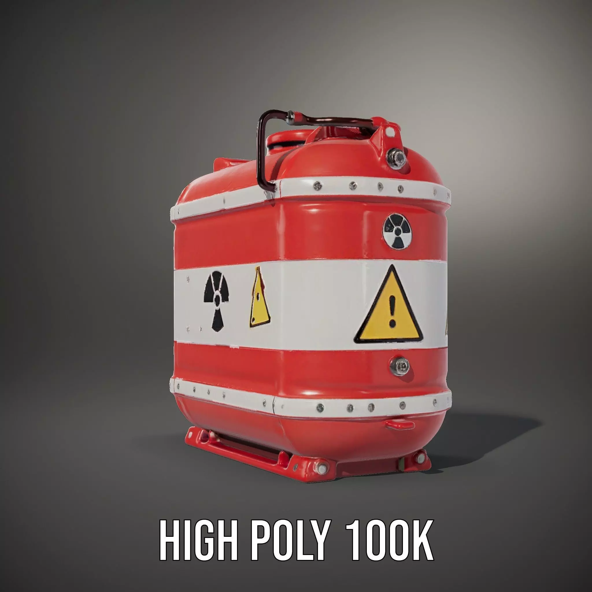 Hazardous Material Tank Model Pack Low-poly 3D model_8