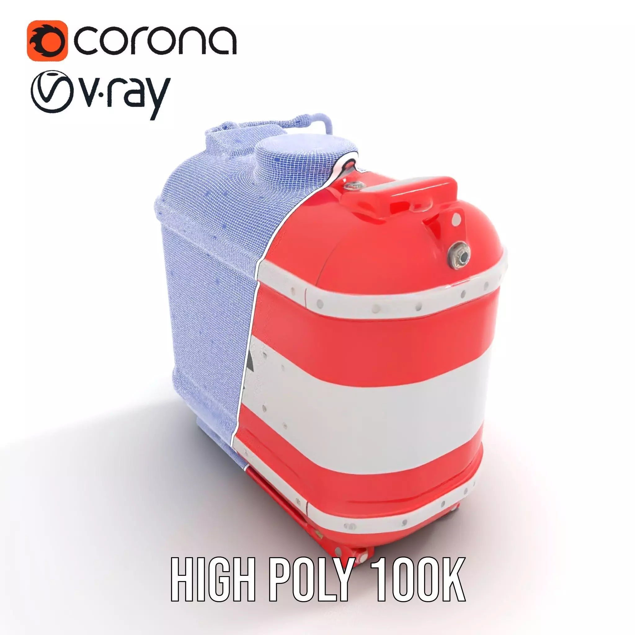 Hazardous Material Tank Model Pack Low-poly 3D model_29