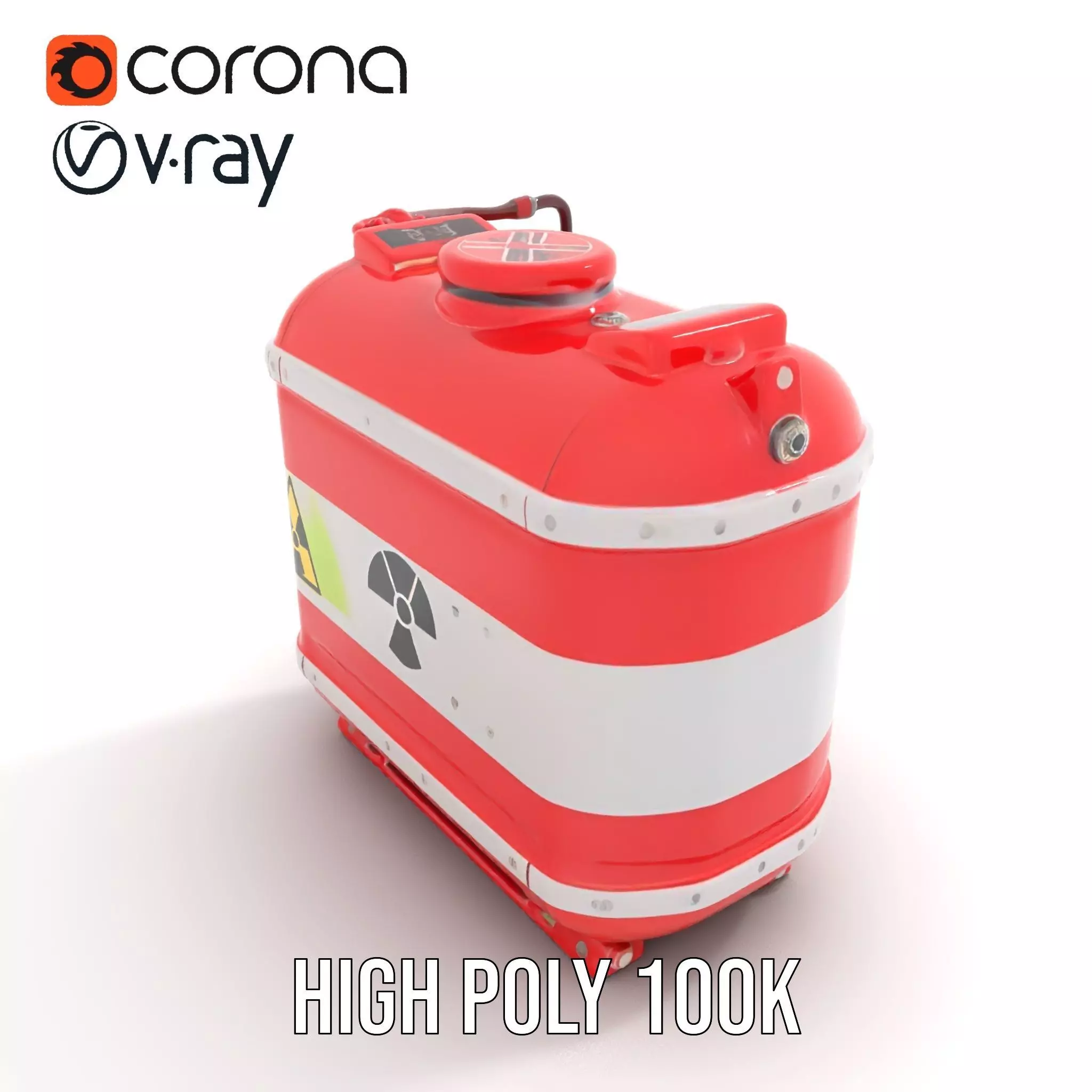 Hazardous Material Tank Model Pack Low-poly 3D model_21