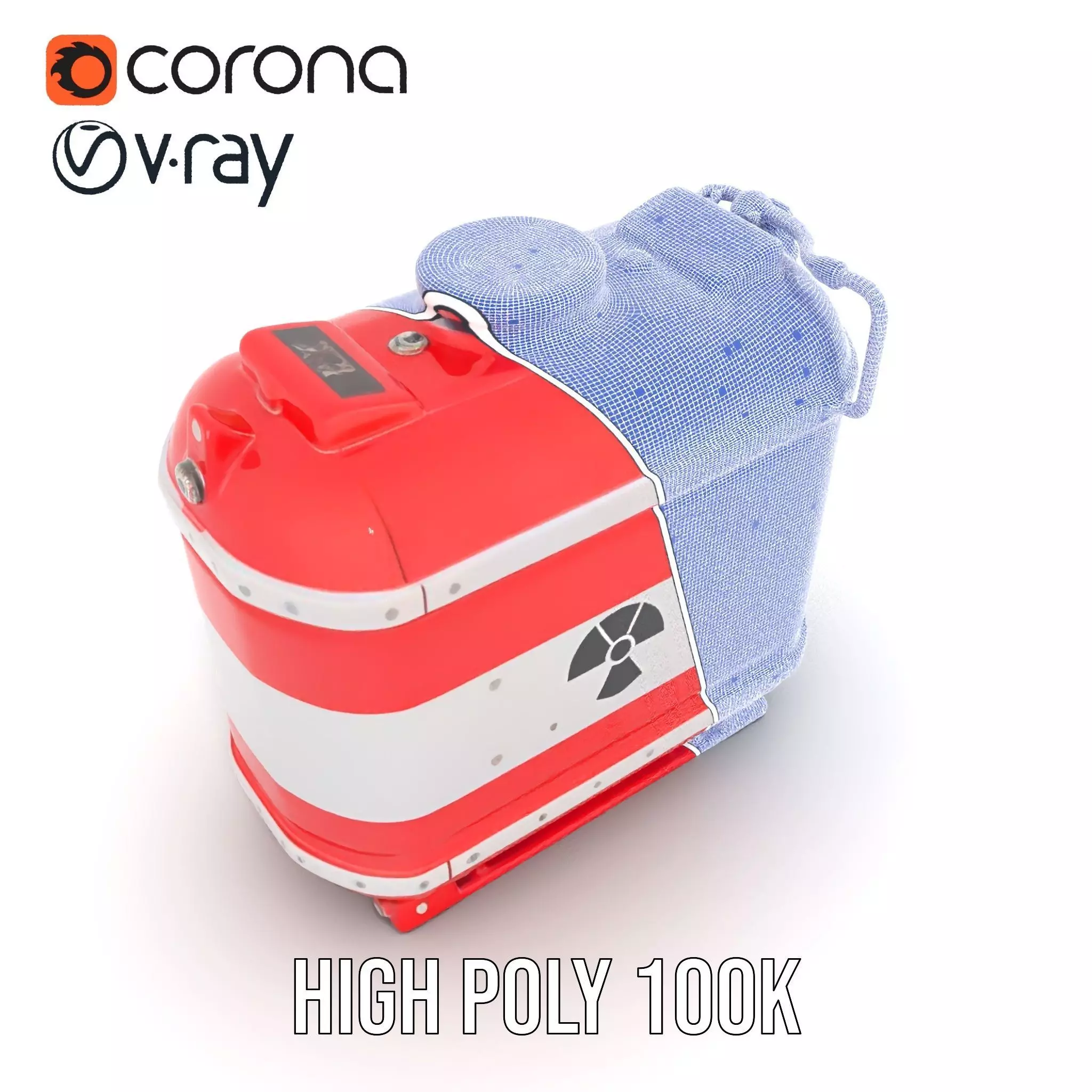 Hazardous Material Tank Model Pack Low-poly 3D model_26