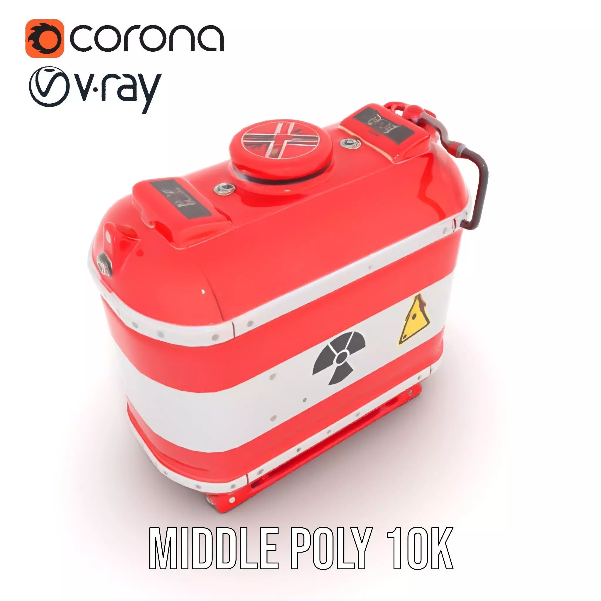 Hazardous Material Tank Model Pack Low-poly 3D model_6