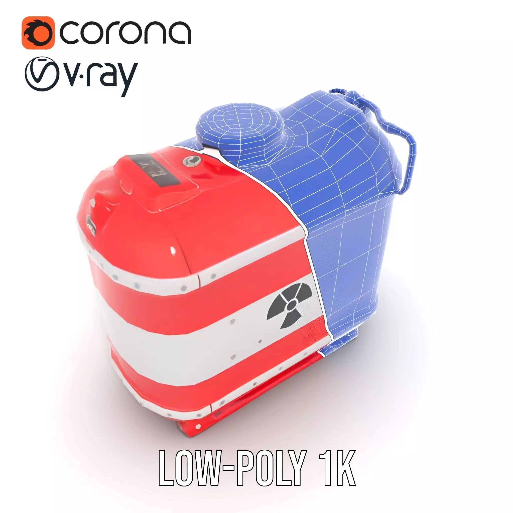 Hazardous Material Tank Model Pack Low-poly 3D model_20