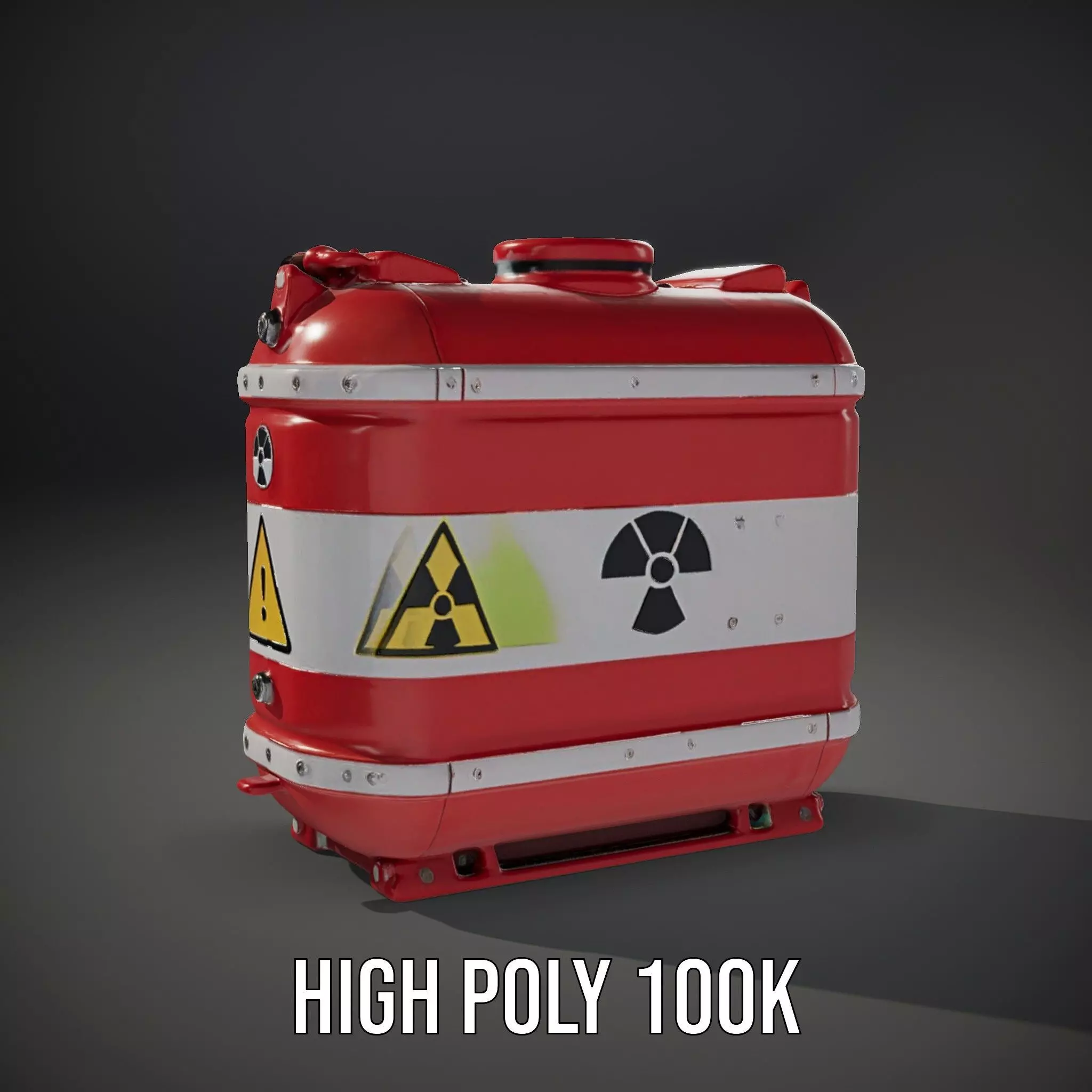 Hazardous Material Tank Model Pack Low-poly 3D model_10