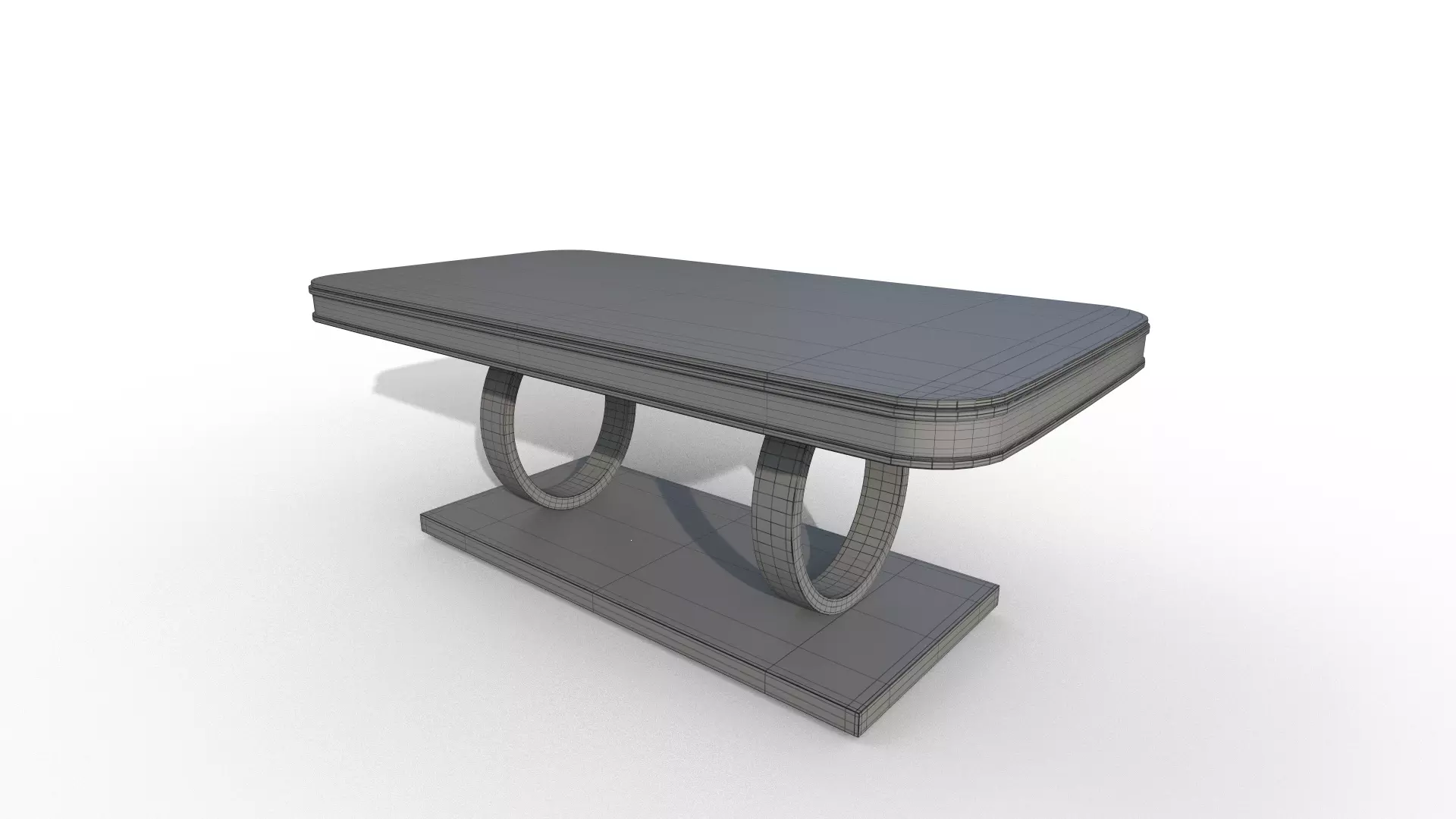 Modern Table Low-poly 3D model_8