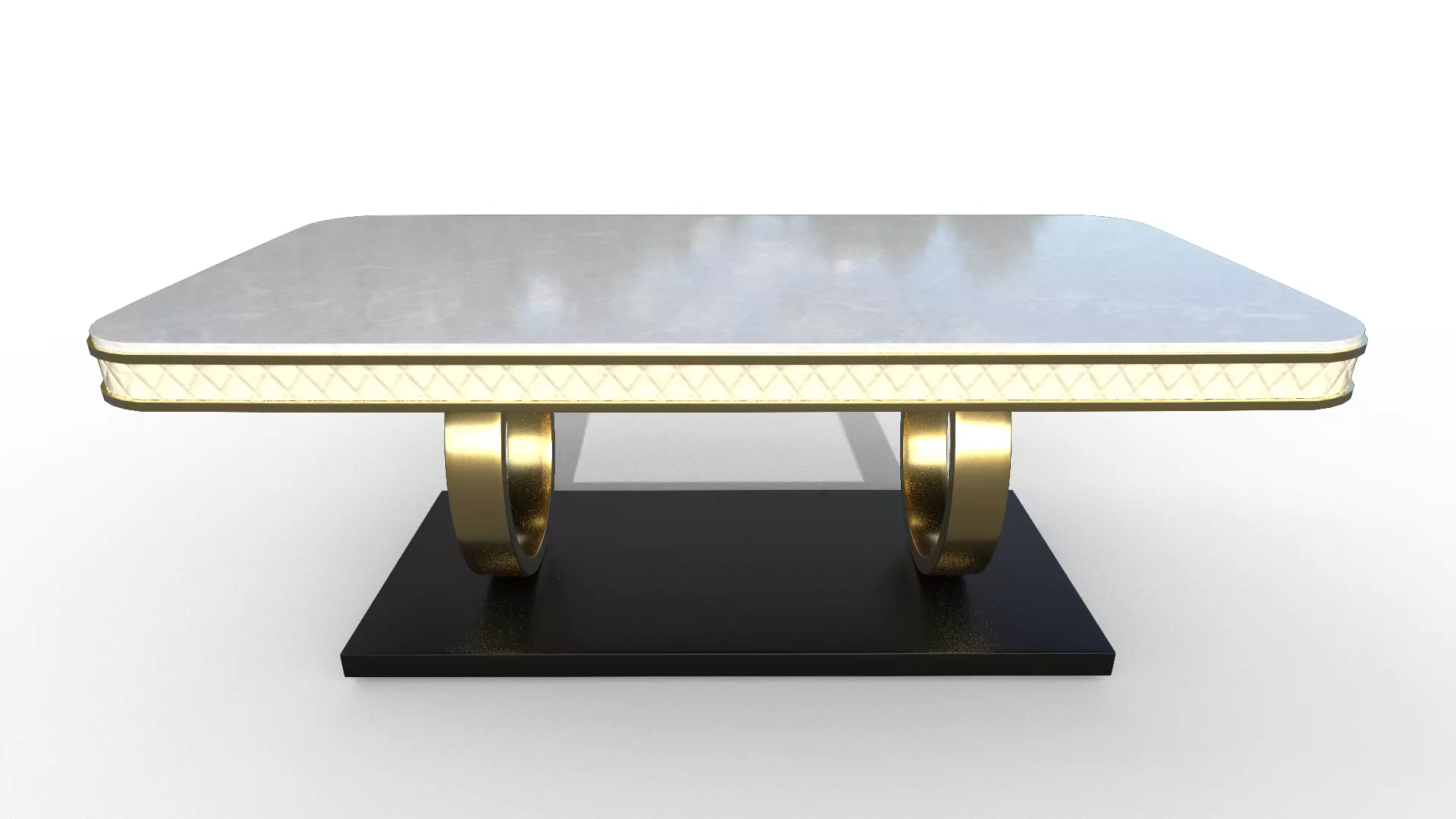 Modern Table Low-poly 3D model_3