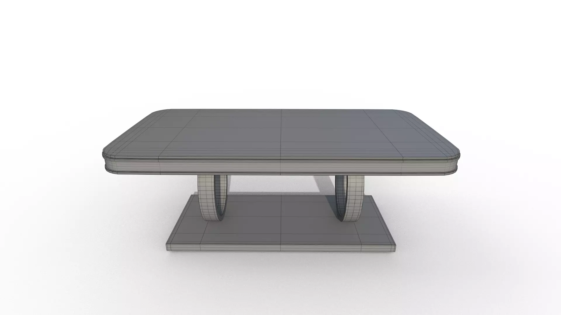 Modern Table Low-poly 3D model_9
