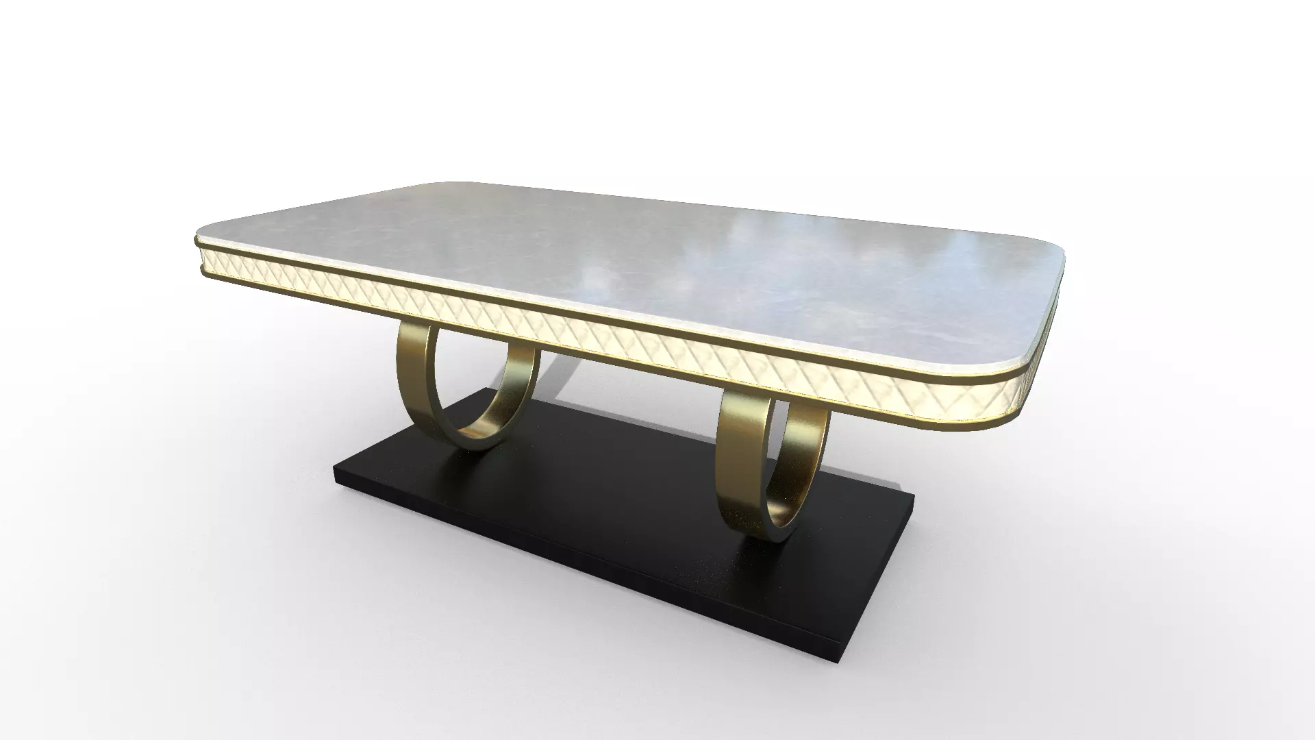 Modern Table Low-poly 3D model_2