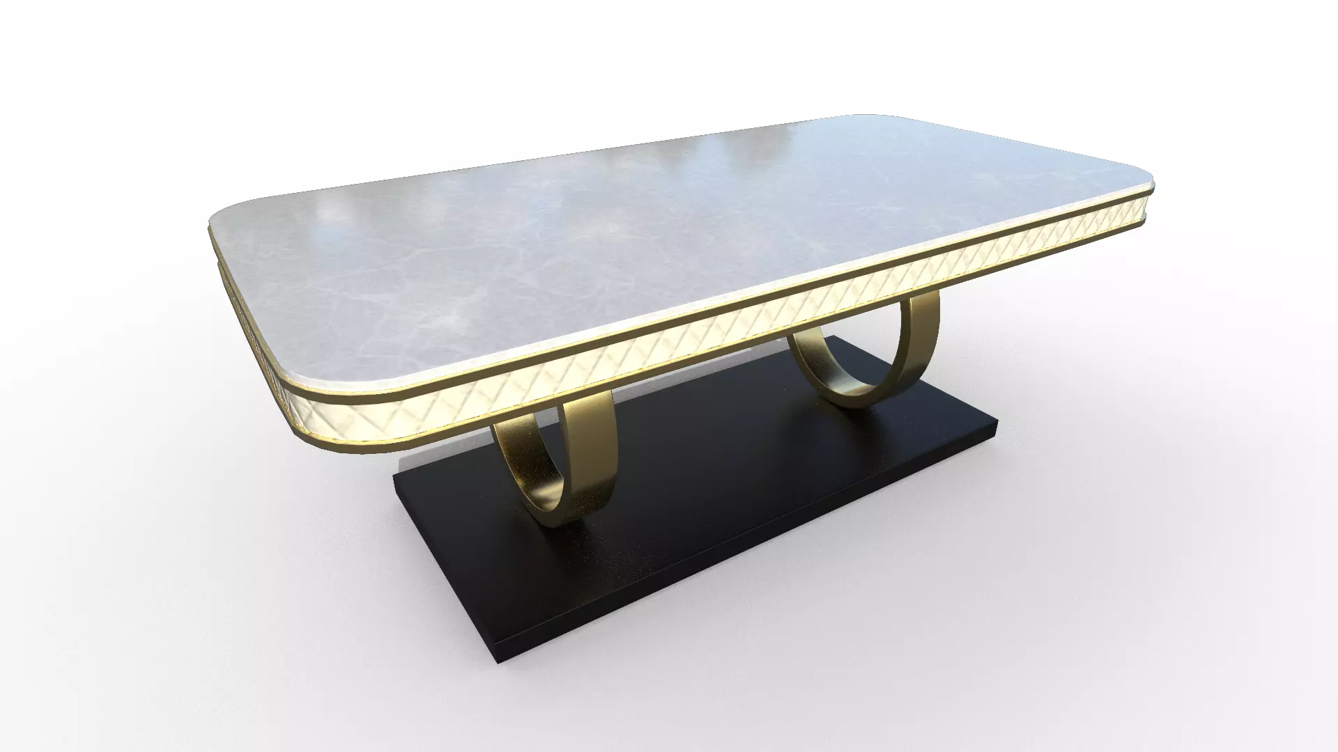 Modern Table Low-poly 3D model_1