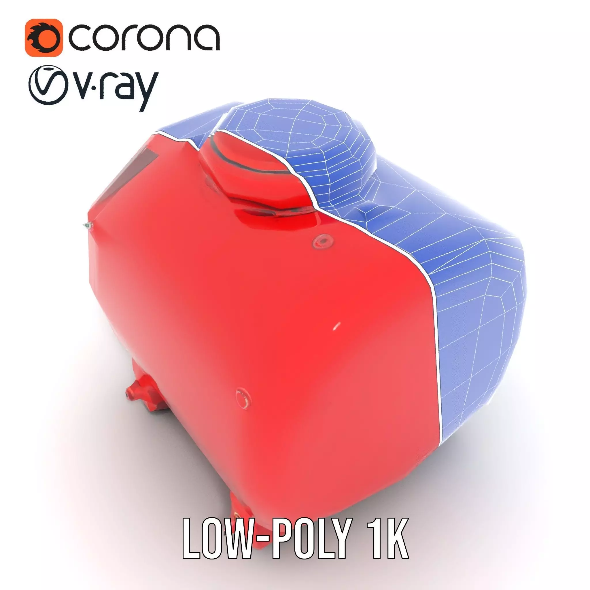 Industrial Hazard Tank model pack with warning labels Low-poly 3D model_23