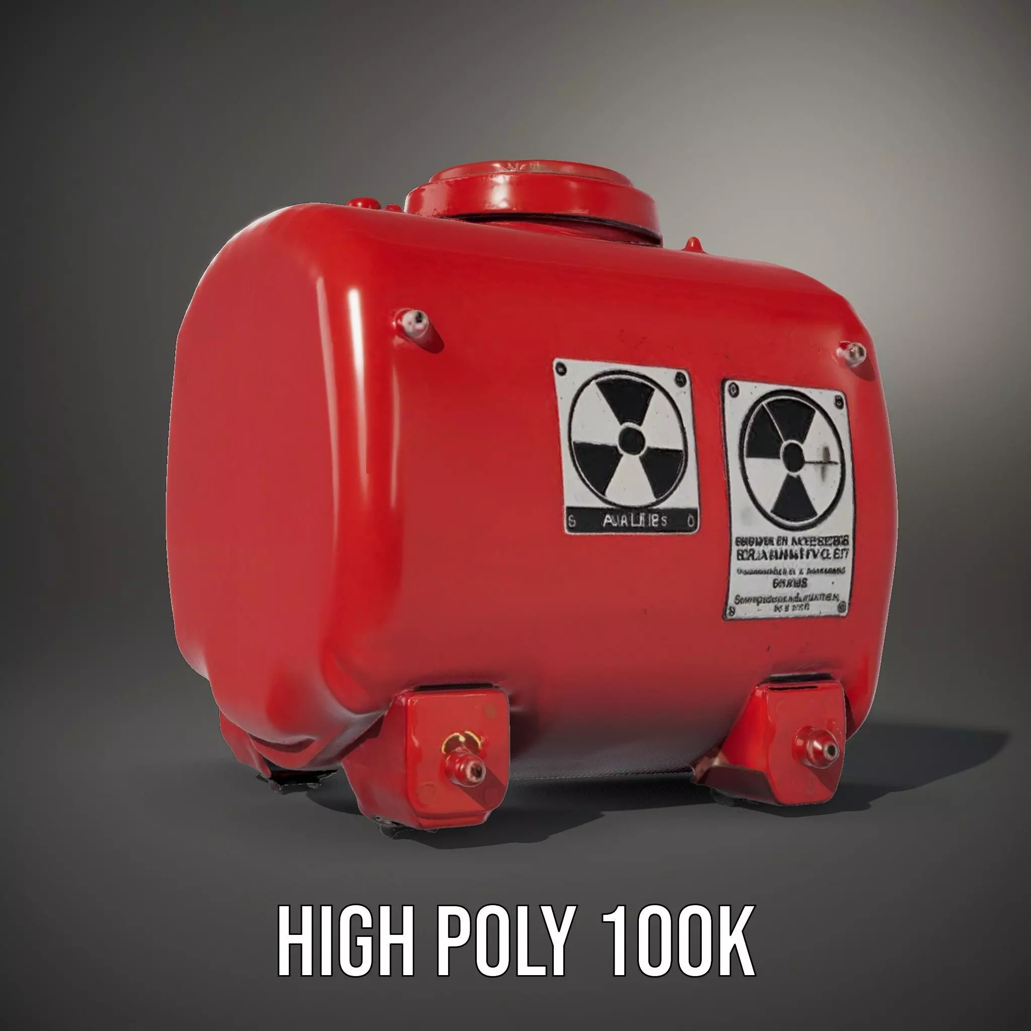 Industrial Hazard Tank model pack with warning labels Low-poly 3D model_10