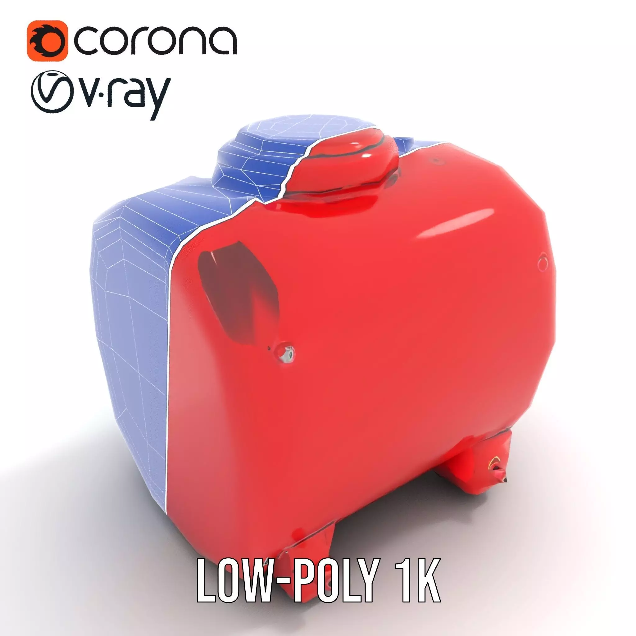 Industrial Hazard Tank model pack with warning labels Low-poly 3D model_28