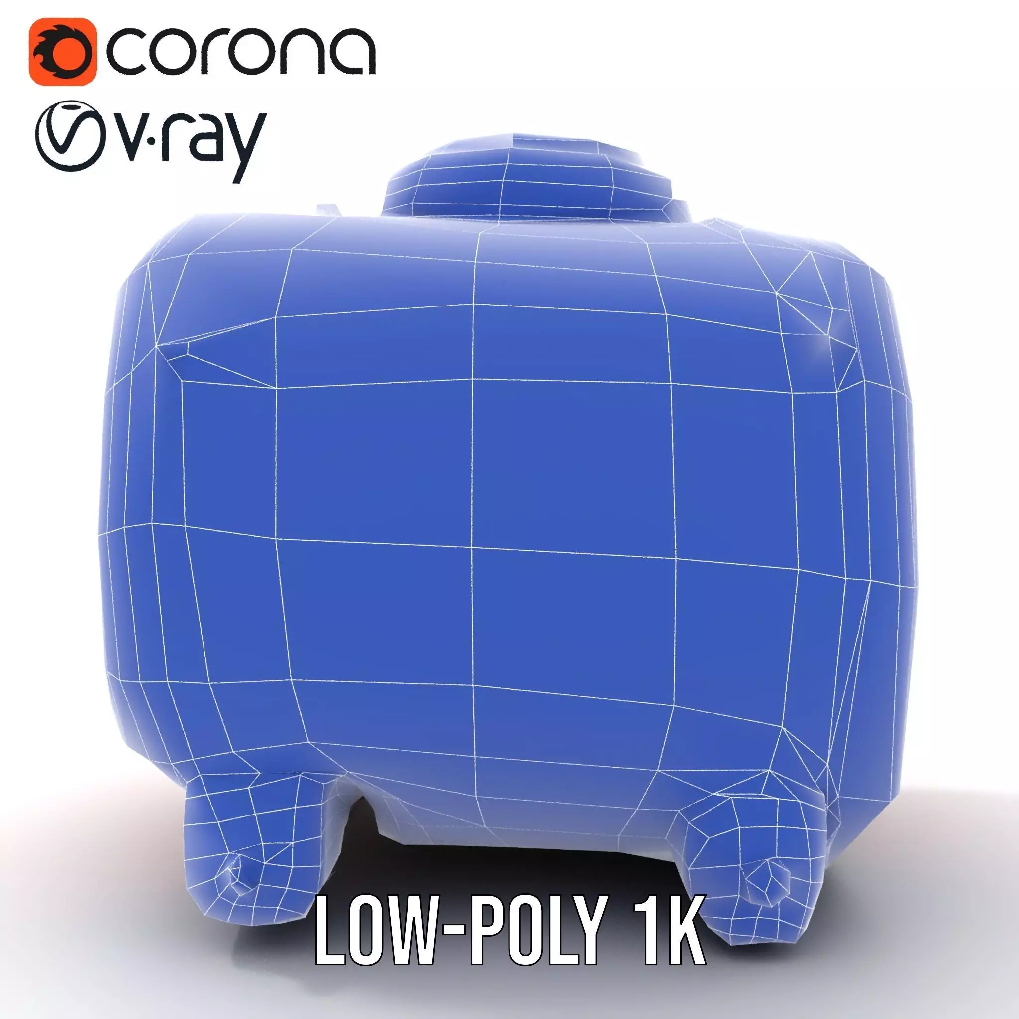 Industrial Hazard Tank model pack with warning labels Low-poly 3D model_20