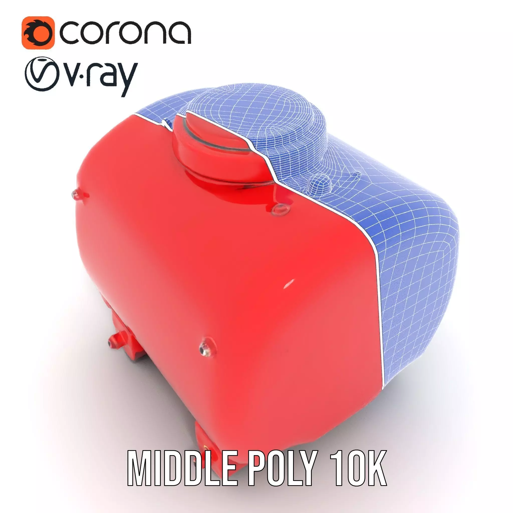 Industrial Hazard Tank model pack with warning labels Low-poly 3D model_27