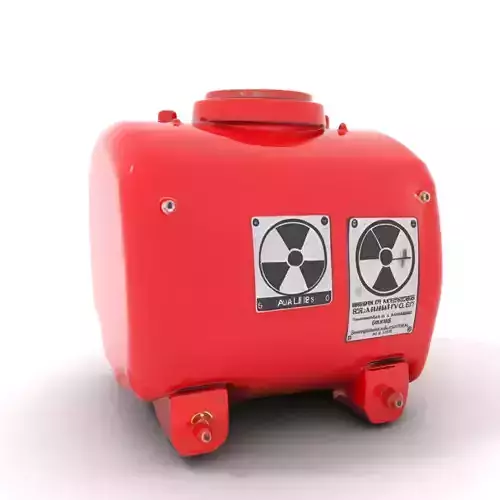 Industrial Hazard Tank model pack with warning labels Low-poly 3D model