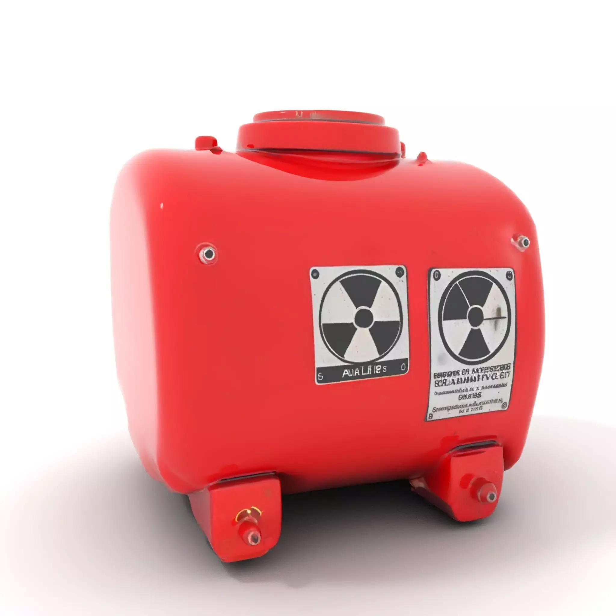 Industrial Hazard Tank model pack with warning labels Low-poly 3D model_5