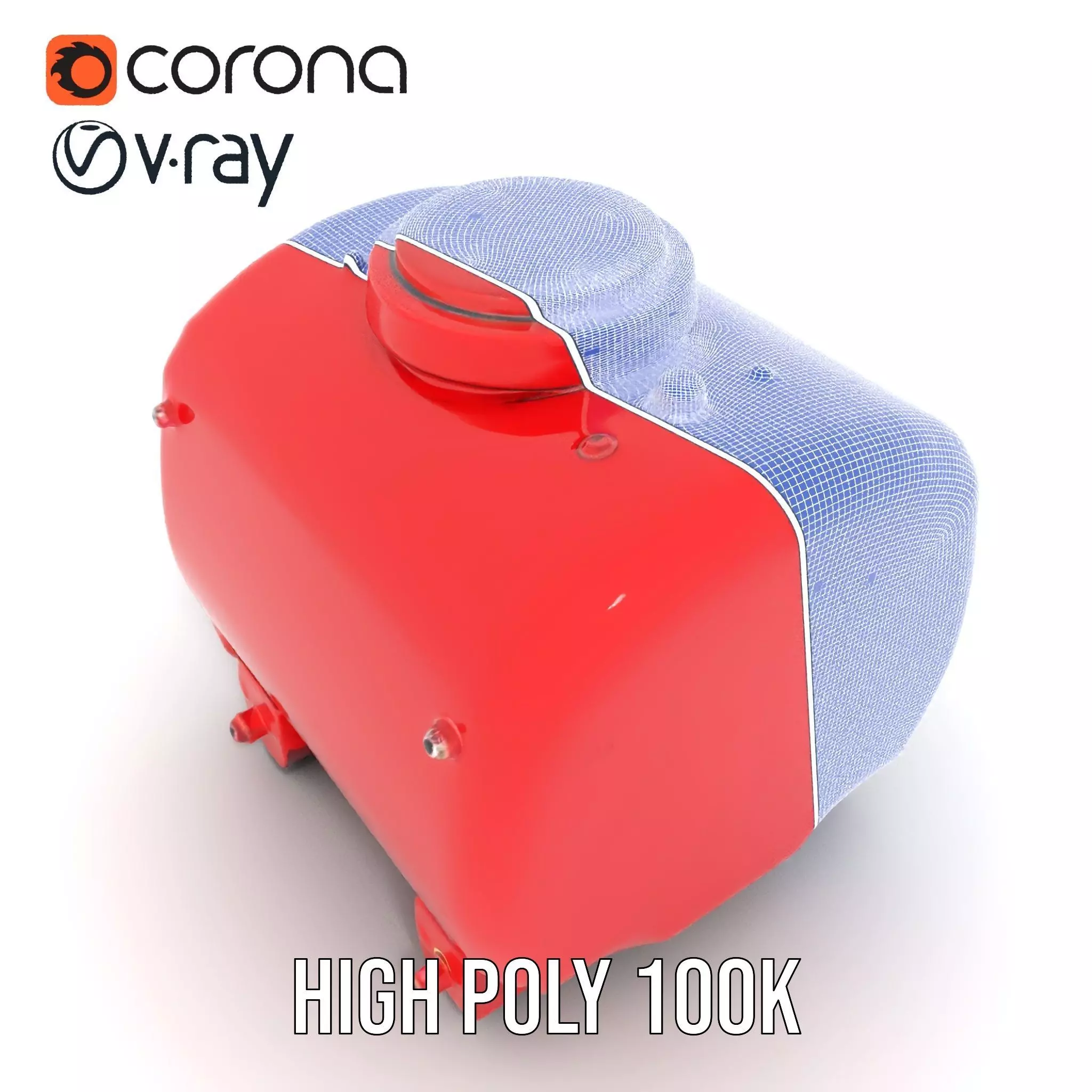 Industrial Hazard Tank model pack with warning labels Low-poly 3D model_32