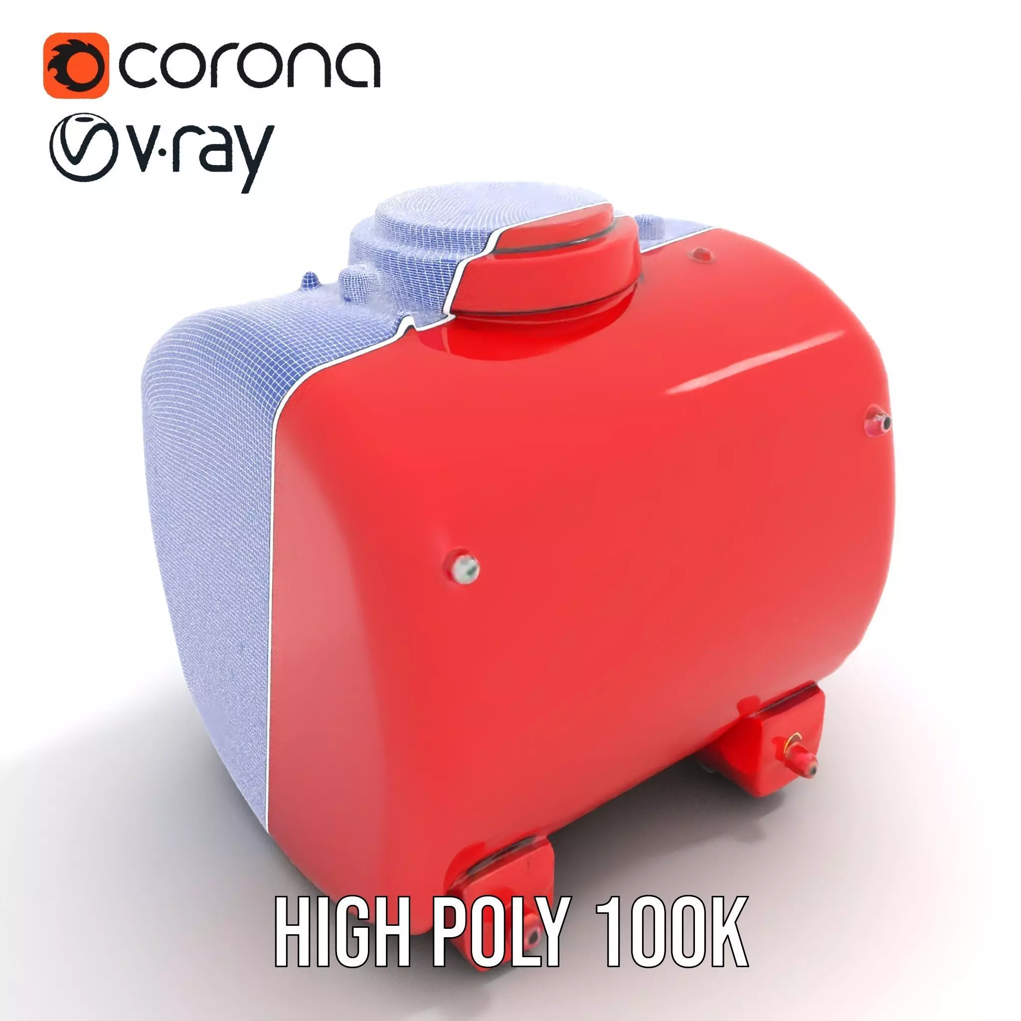 Industrial Hazard Tank model pack with warning labels Low-poly 3D model_31