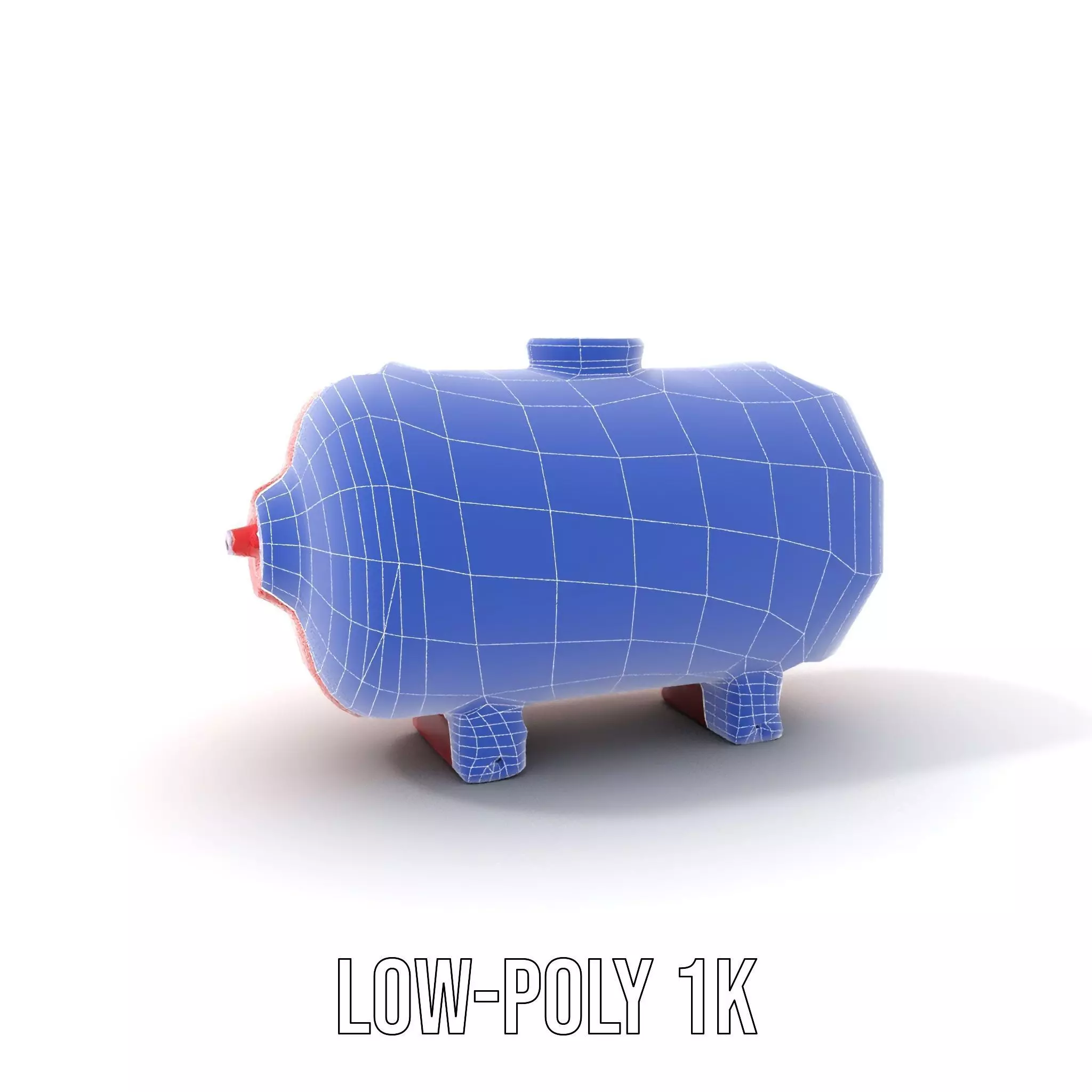 Red Safety Pressure Vessel model pack Low-poly 3D model_25