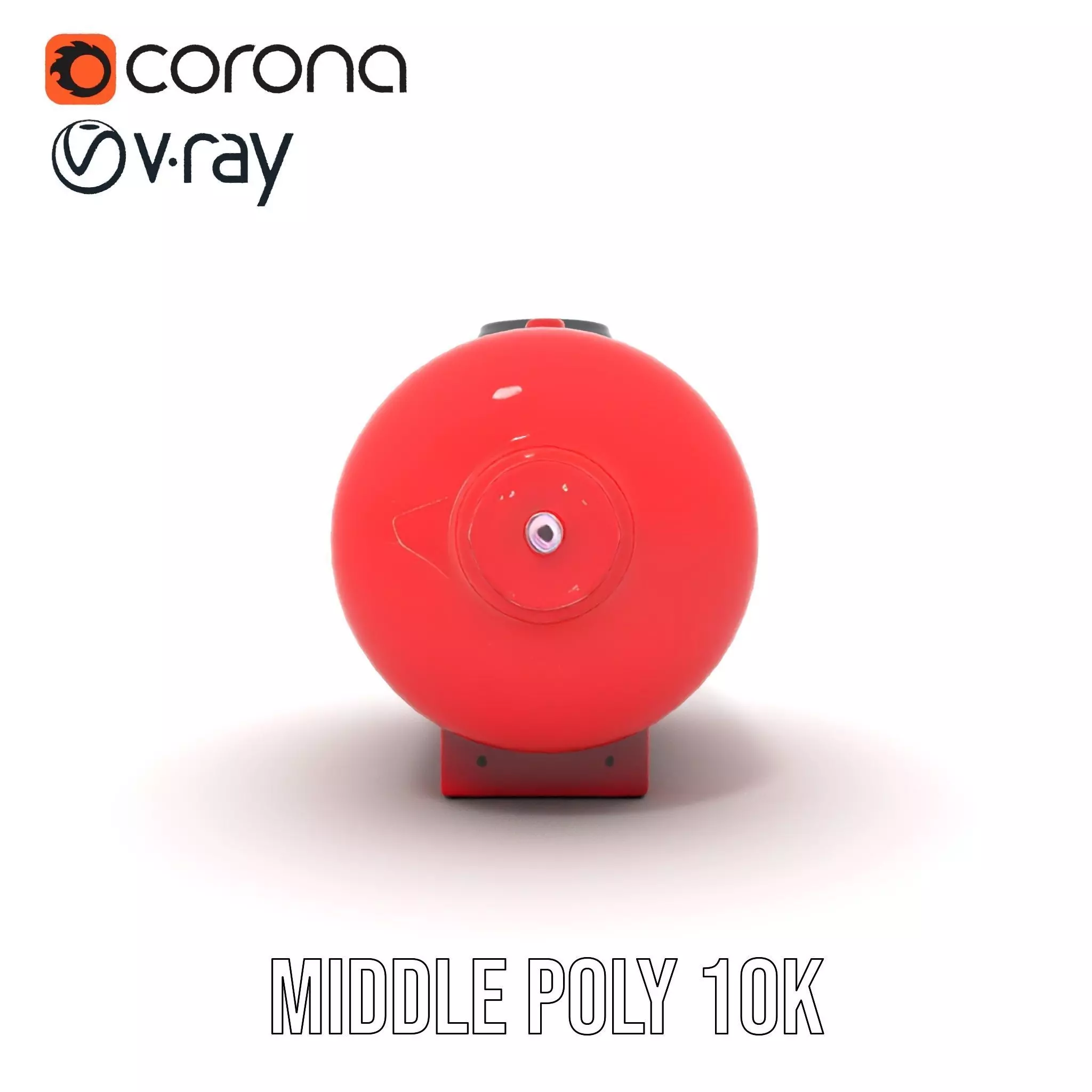 Red Safety Pressure Vessel model pack Low-poly 3D model_24