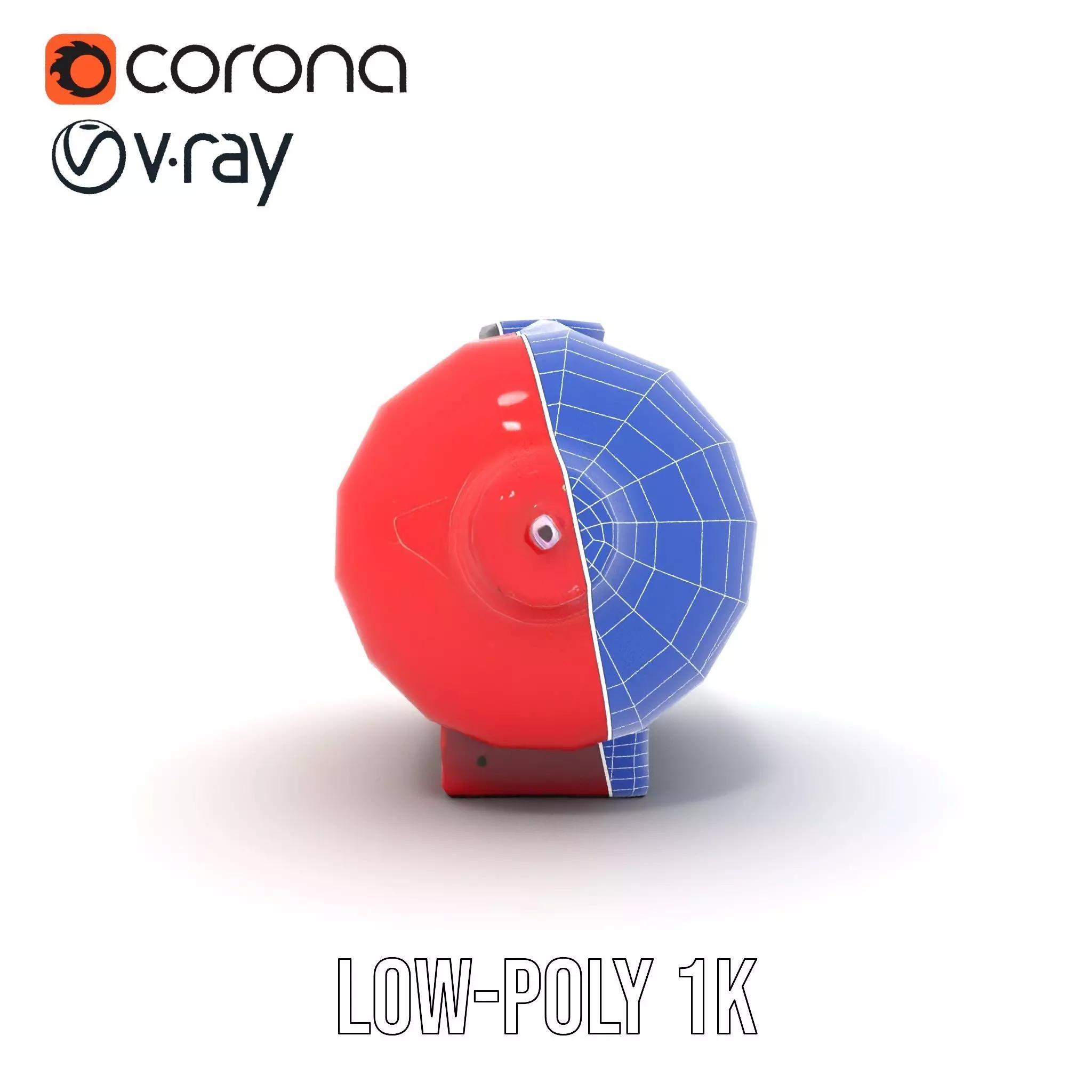 Red Safety Pressure Vessel model pack Low-poly 3D model_30