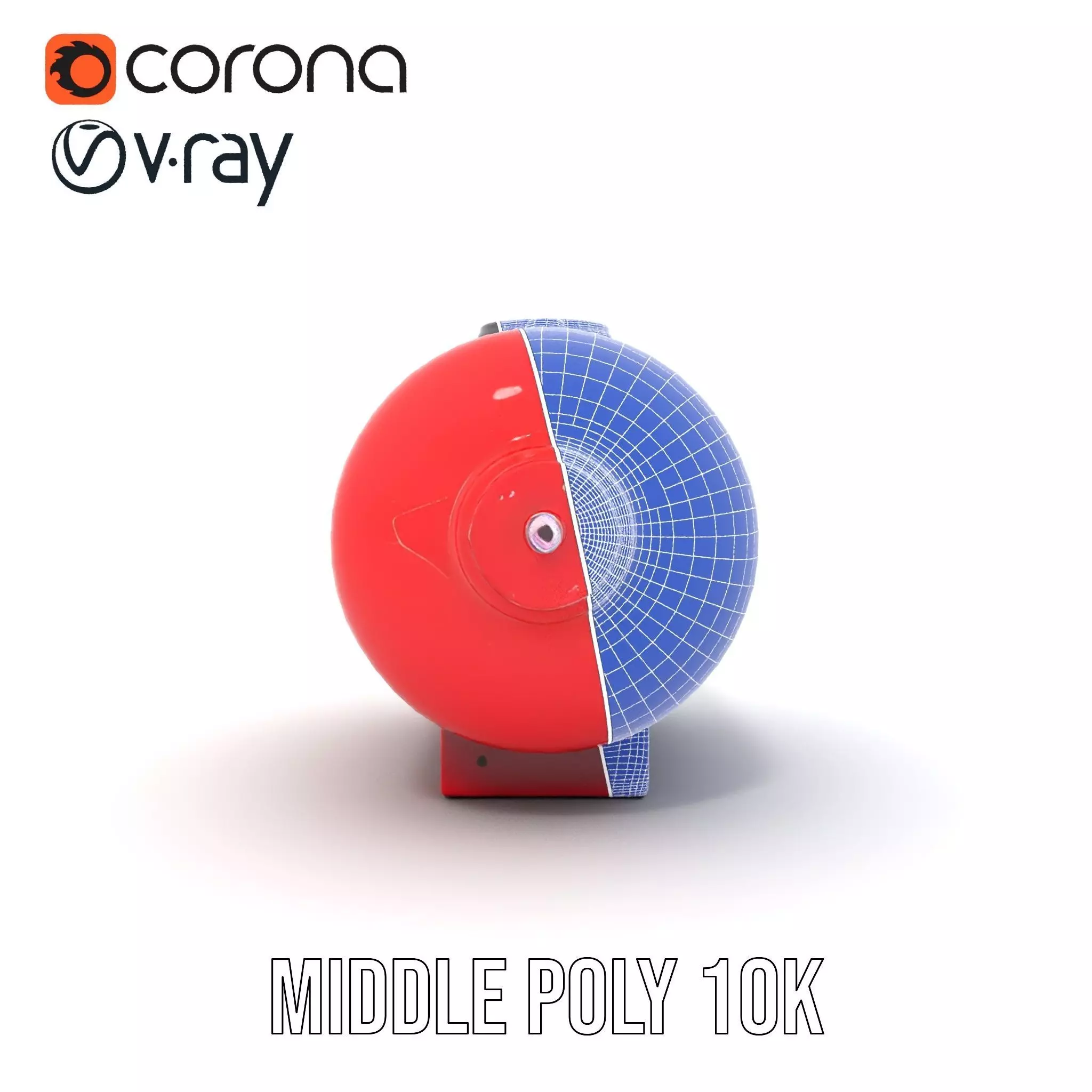 Red Safety Pressure Vessel model pack Low-poly 3D model_27