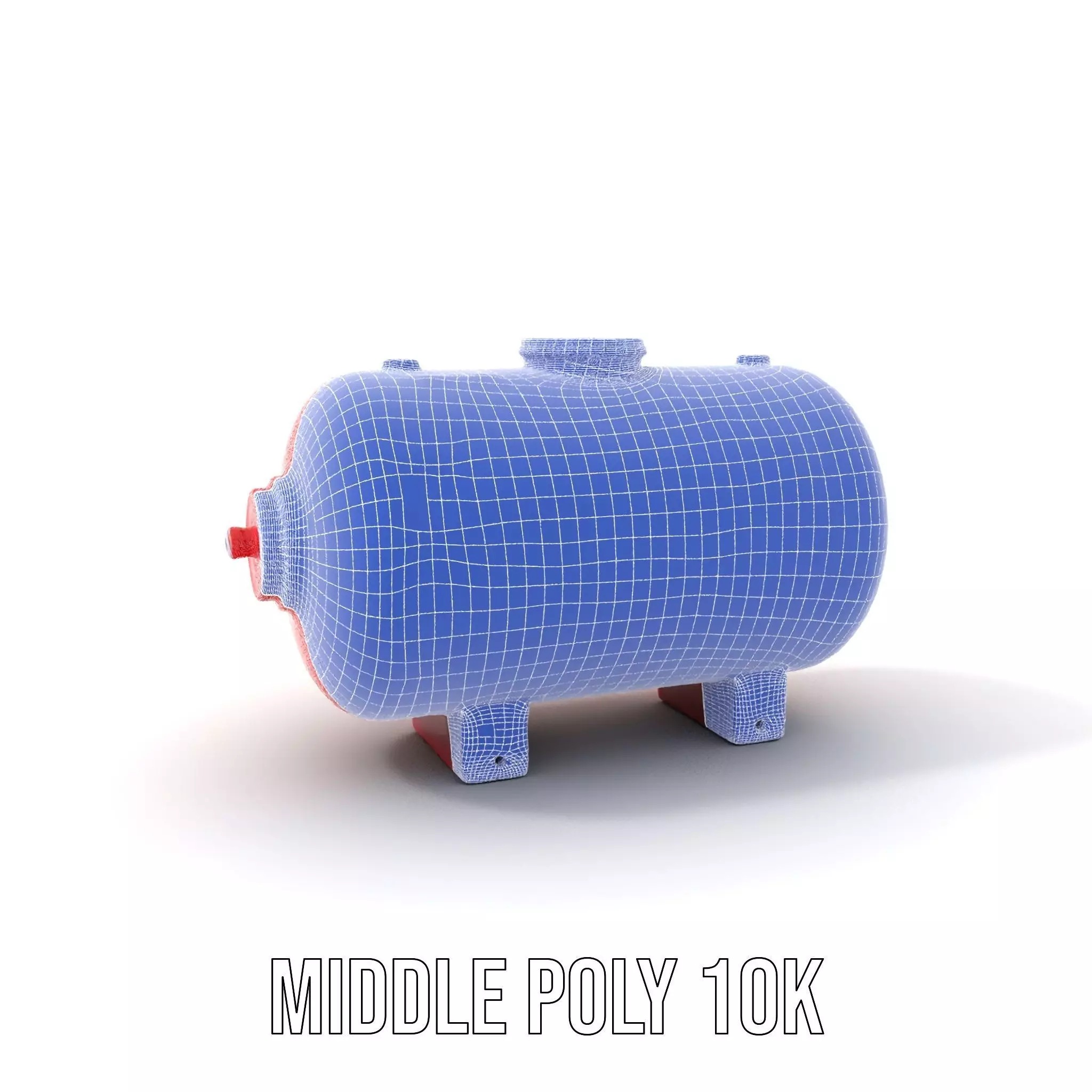 Red Safety Pressure Vessel model pack Low-poly 3D model_5
