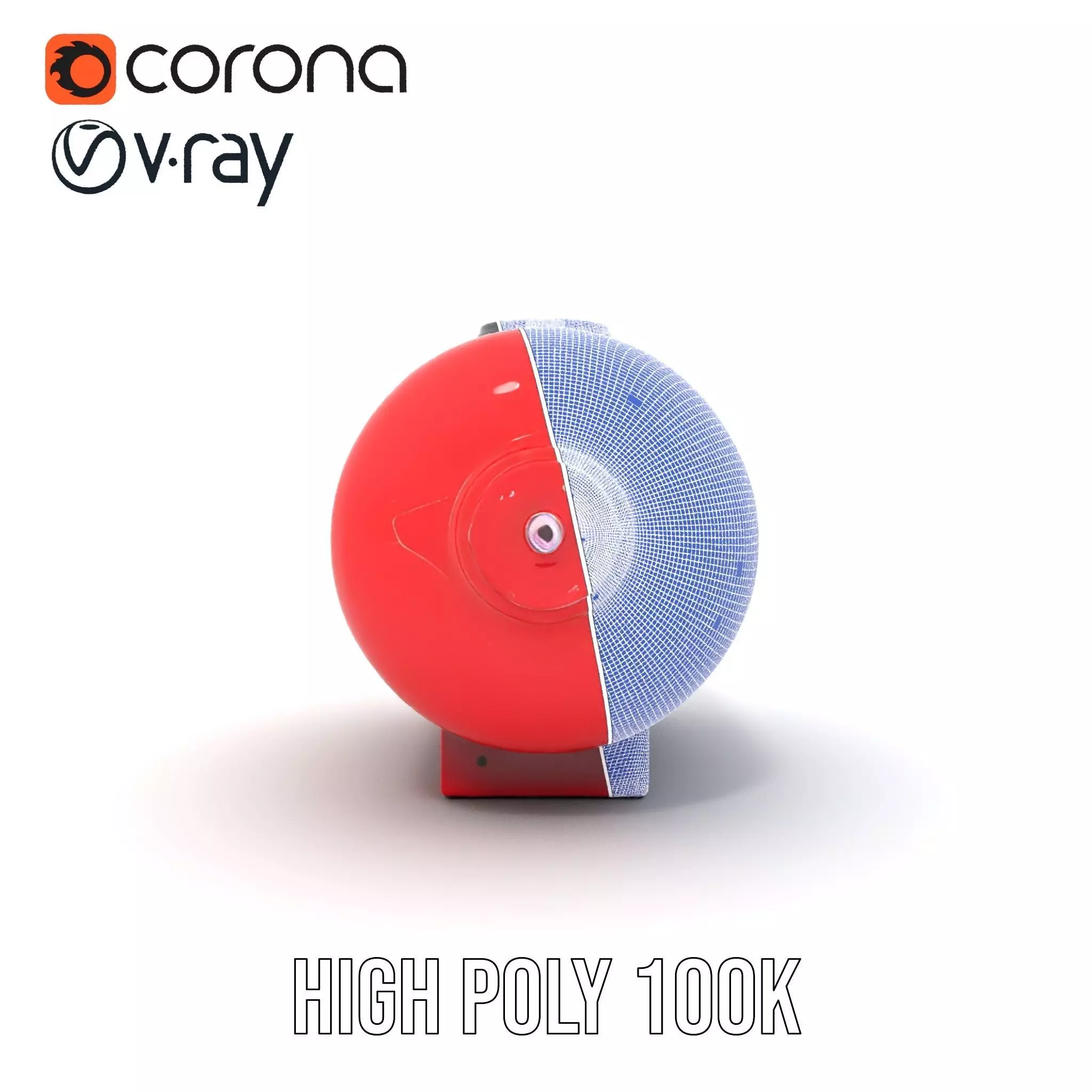 Red Safety Pressure Vessel model pack Low-poly 3D model_34