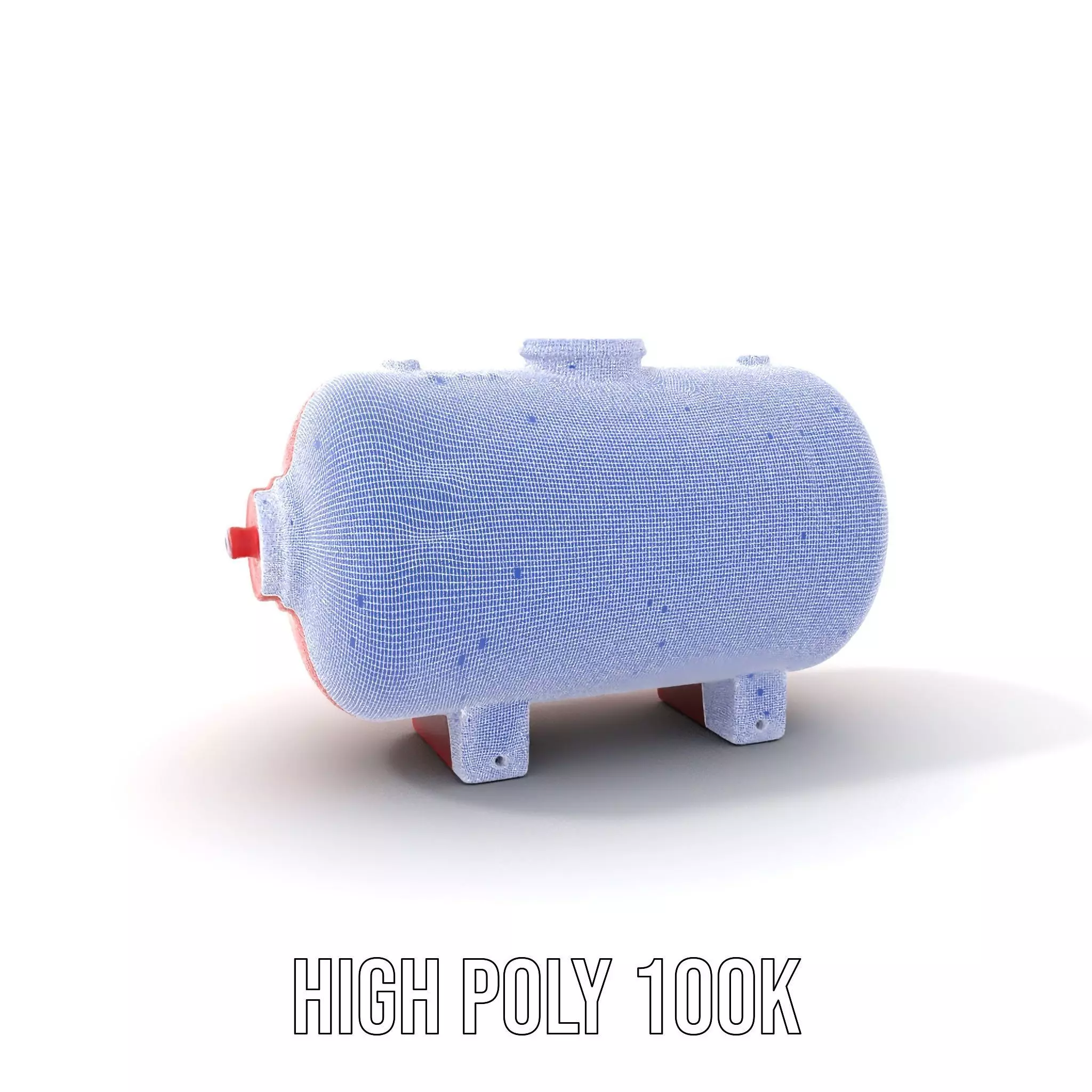 Red Safety Pressure Vessel model pack Low-poly 3D model_4