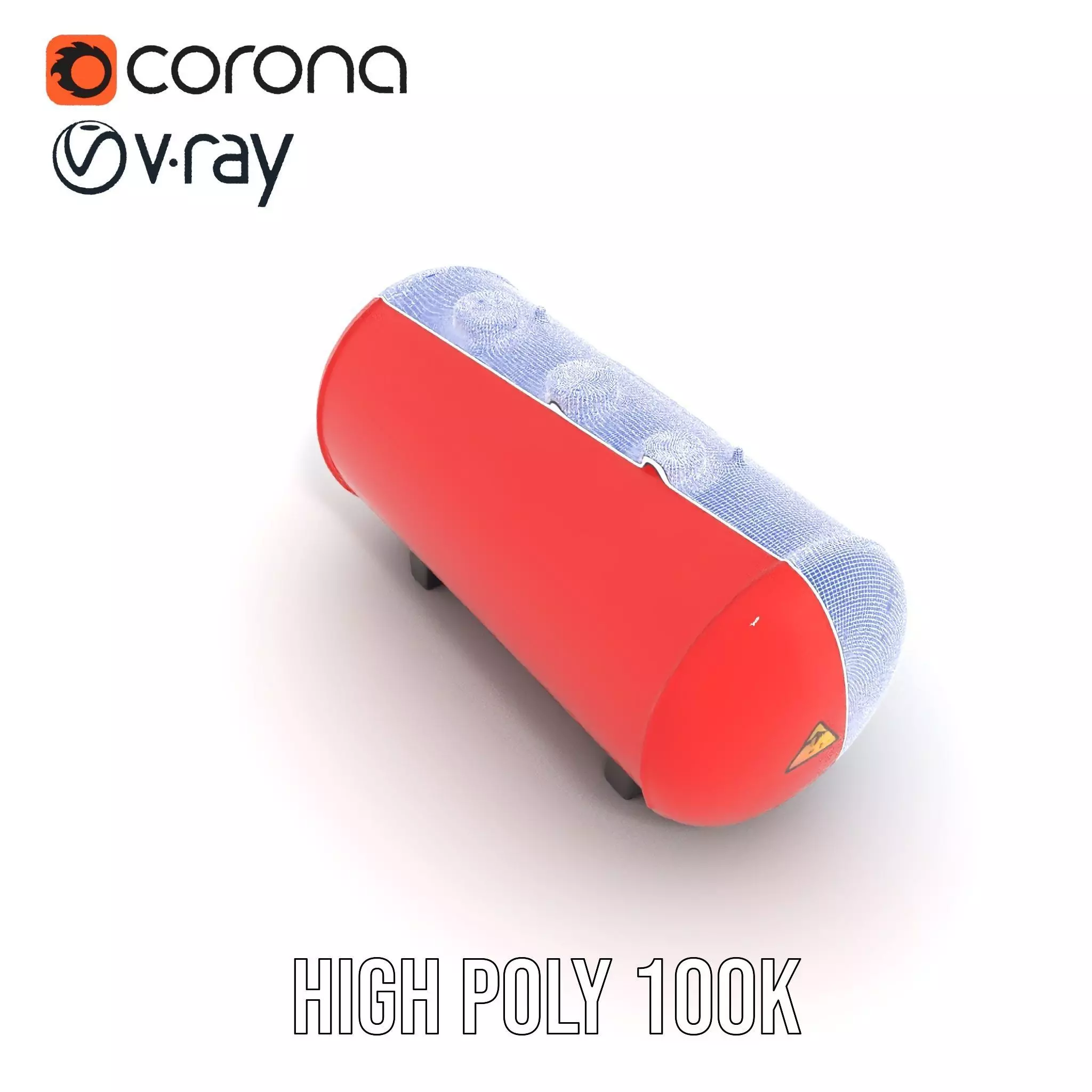 Radiation Tank model pack with PBR textures Low-poly 3D model_34