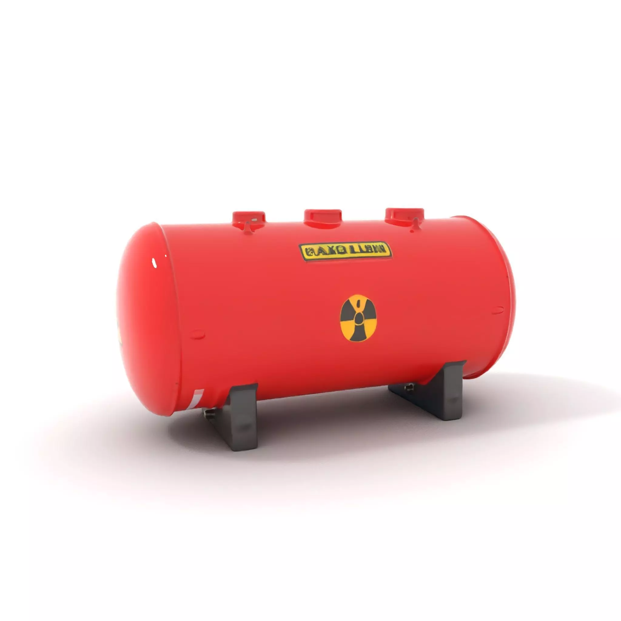 Radiation Tank model pack with PBR textures Low-poly 3D model_0