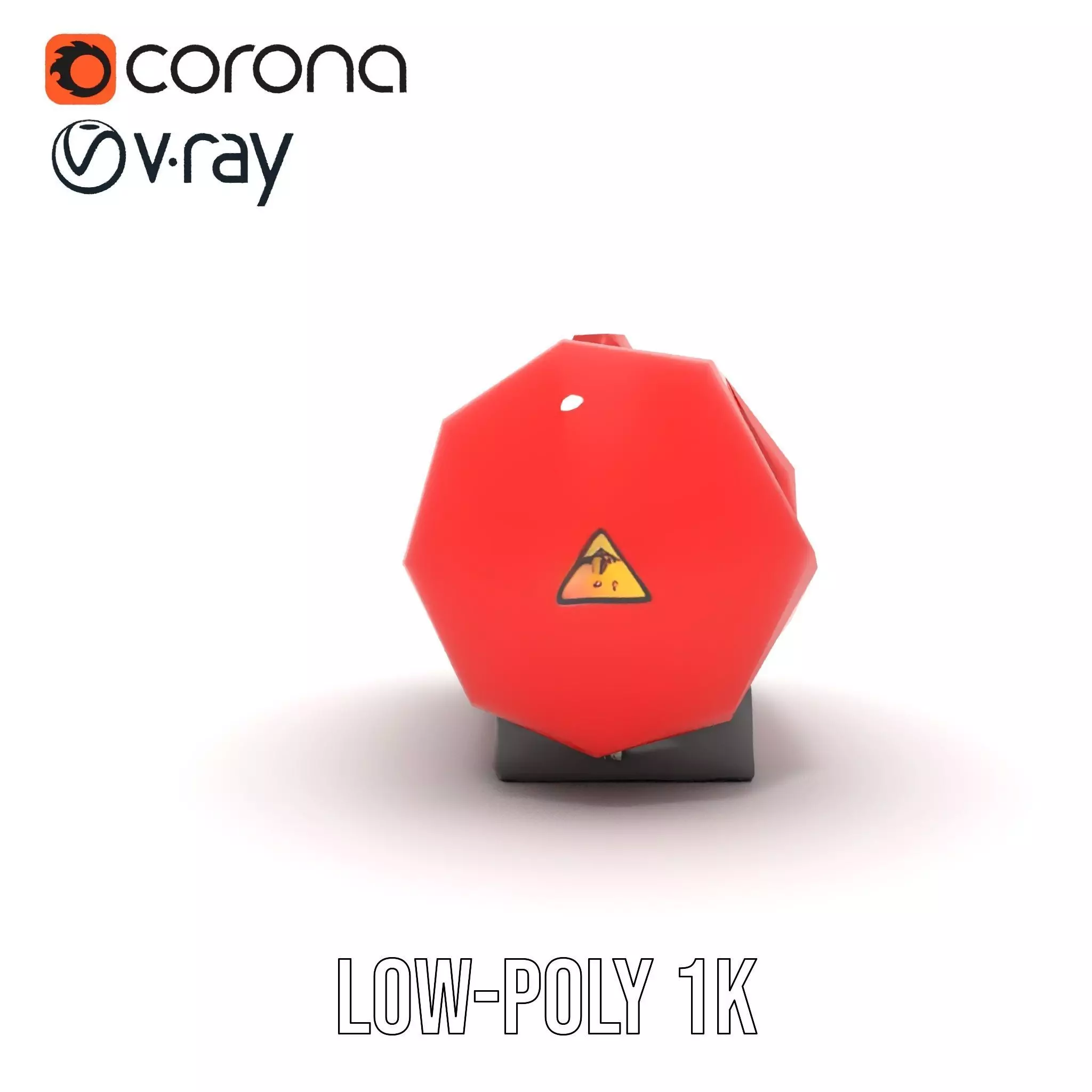 Radiation Tank model pack with PBR textures Low-poly 3D model_20