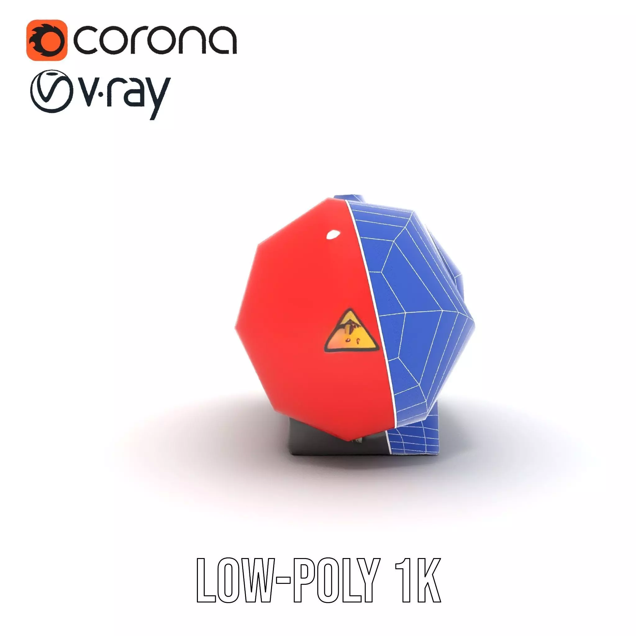 Radiation Tank model pack with PBR textures Low-poly 3D model_22