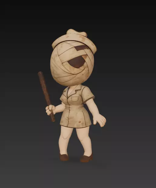 Enfermera Silent hill Chibi 3D print model_1