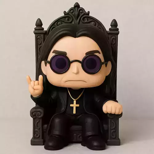 Ozzy Osbourne Chibi trono