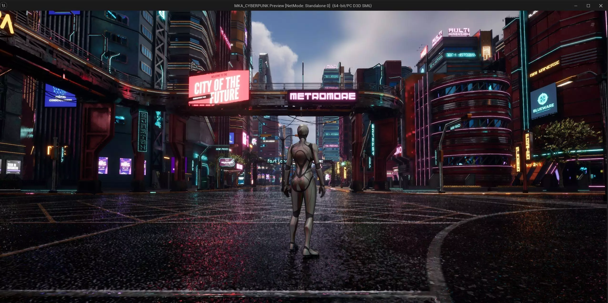 SCIFI CYBERPUNK FUTURISTIC NEON SKYSCRAPER 09 Low-poly 3D model_15