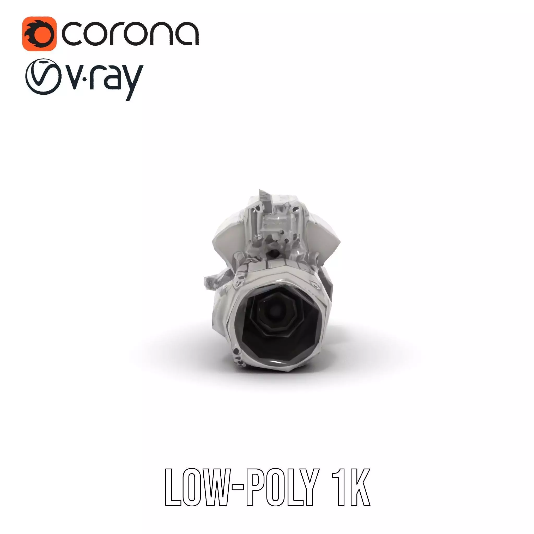 Tactical Weapon Attachment Model Pack Low-poly 3D model_16